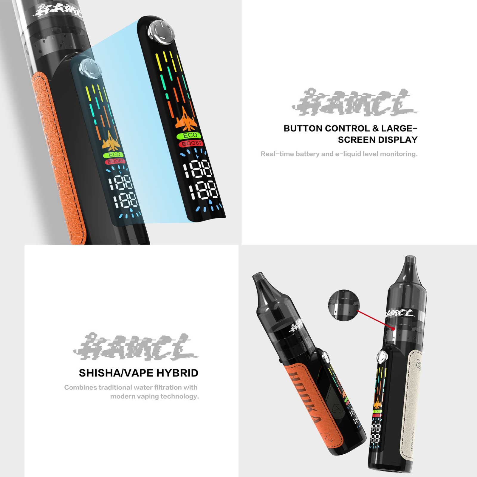HAMCL Hookah 50000 Puffs Disposable Vape 0.5% 5mg NIC
