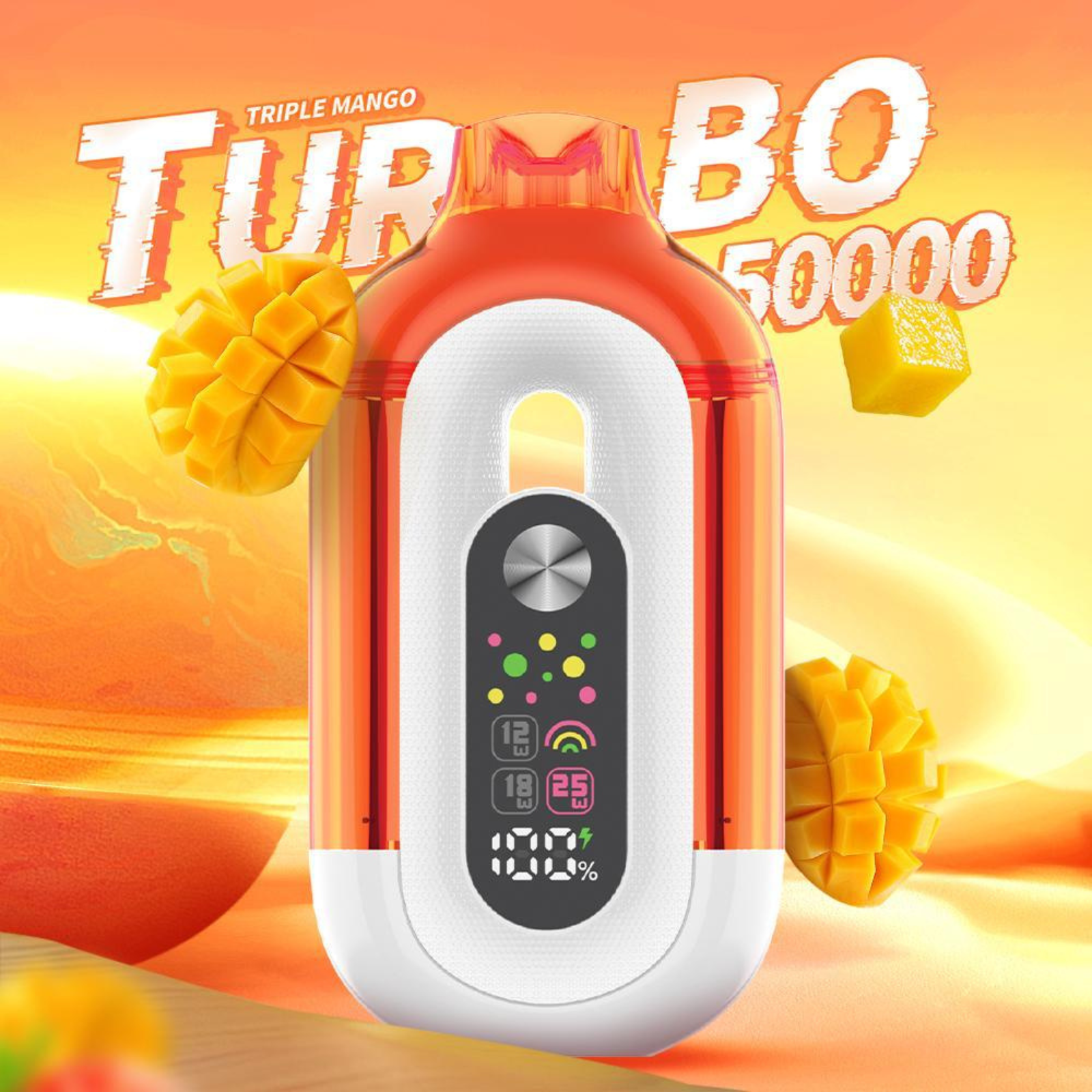 Bounce Turbo 50000 Puffs Triple Wattage & LED Display Disposable Vape 5% 50mg NIC