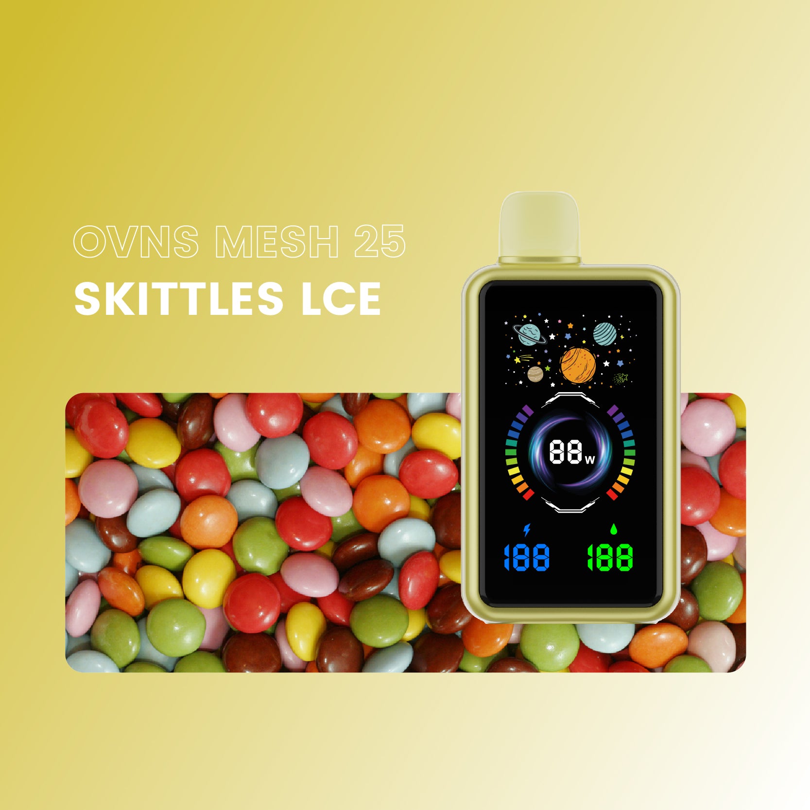 OVNS MESH25 30000 Puffs Disposable Vape Adjustable Wattage 5% (50mg Nic)