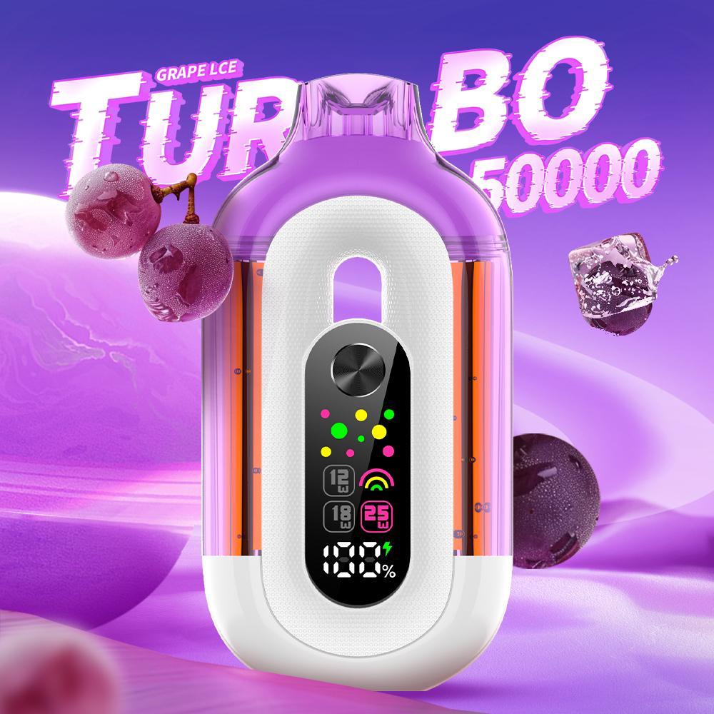 Bounce Turbo 50000 Puffs Triple Wattage & LED Display Disposable Vape 5% 50mg NIC