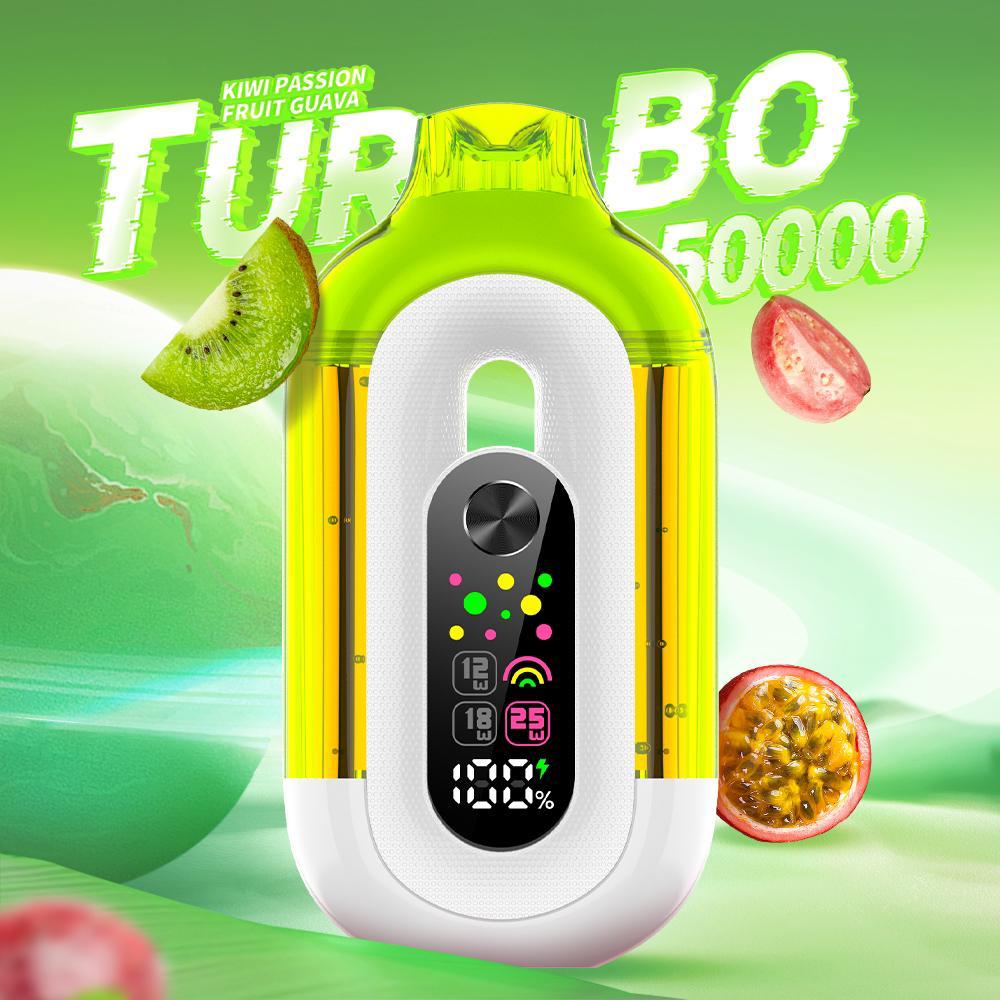 Bounce Turbo 50000 Puffs Triple Wattage & LED Display Disposable Vape 5% 50mg NIC