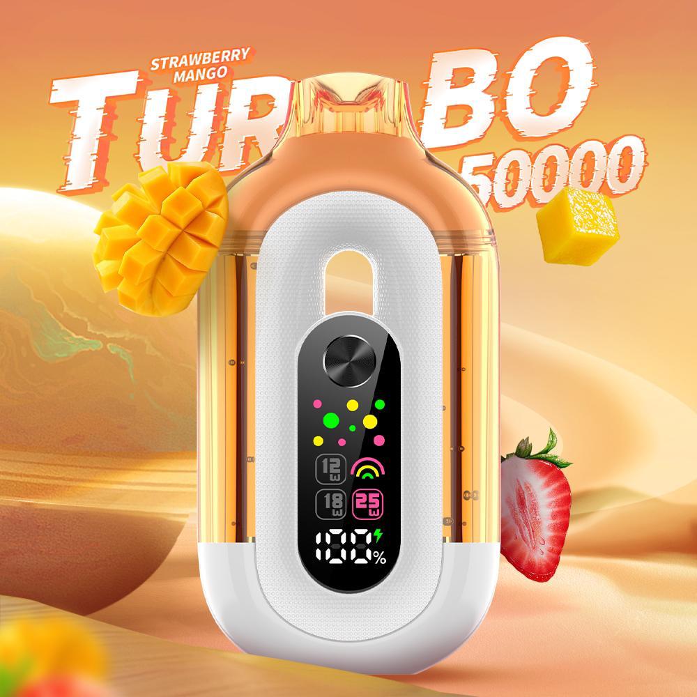 Bounce Turbo 50000 Puffs Triple Wattage & LED Display Disposable Vape 5% 50mg NIC