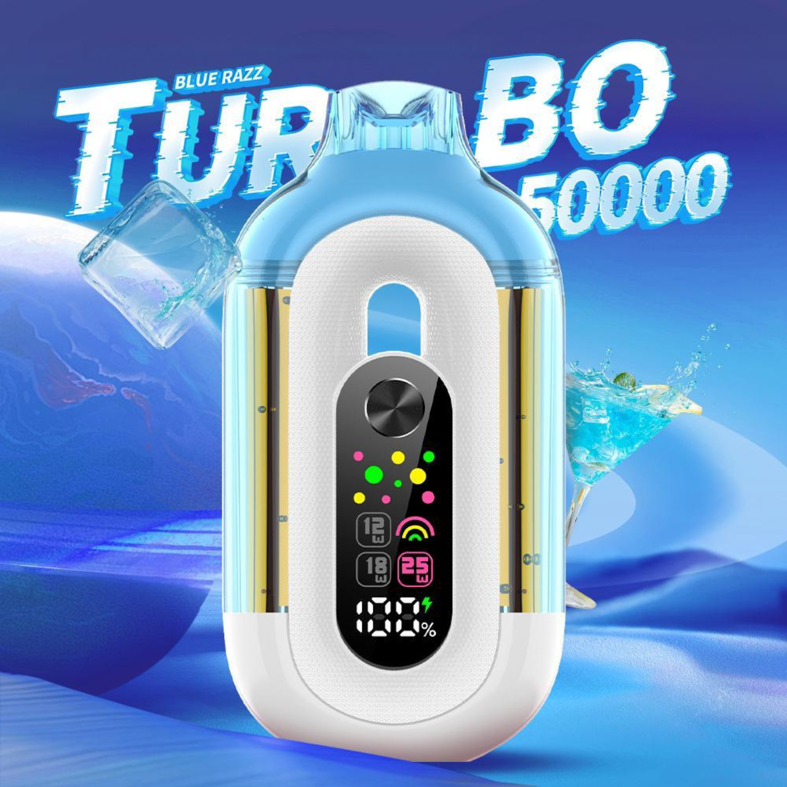 Bounce Turbo 50000 Puffs Triple Wattage & LED Display Disposable Vape 5% 50mg NIC