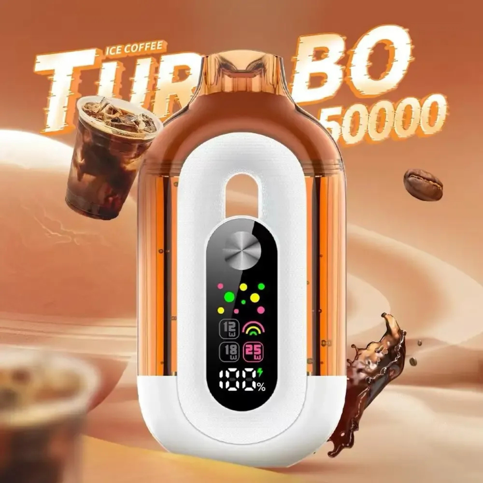 Bounce Turbo 50000 Puffs Triple Wattage & LED Display Disposable Vape 5% 50mg NIC