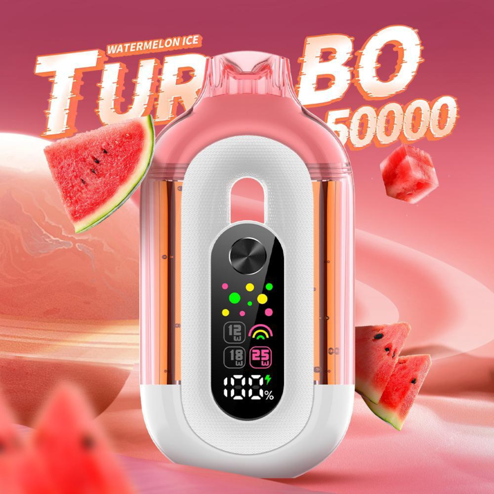 Bounce Turbo 50000 Puffs Triple Wattage & LED Display Disposable Vape 5% 50mg NIC