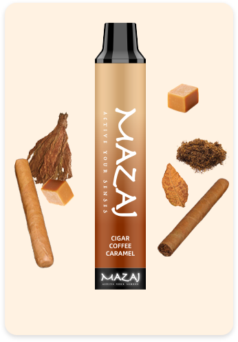 Mazaj Titan cigar coffe caramel Disposable Vape best in dubai