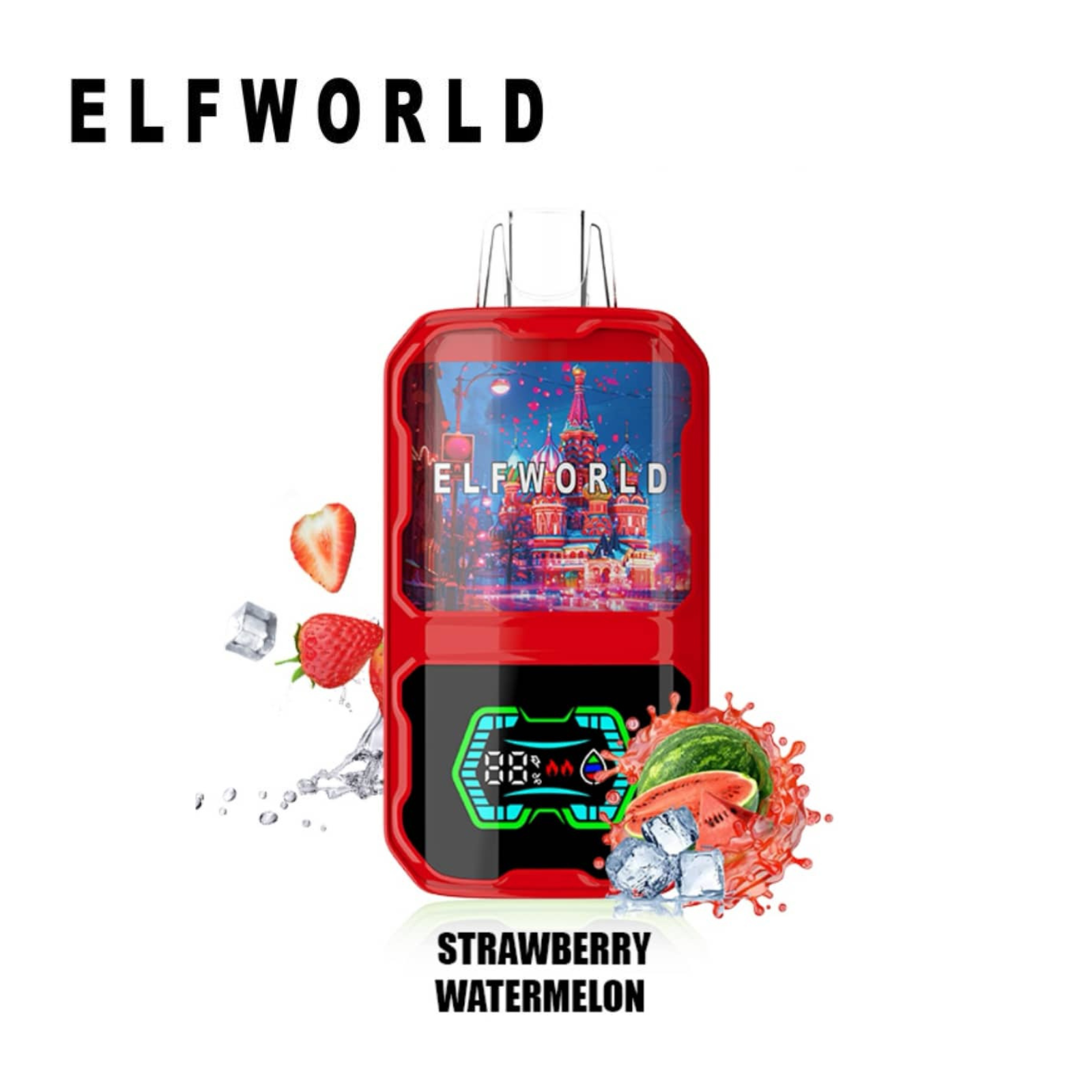Elf World AI 22000 Puffs Screen Display Disposable Vape 2% 20mg Nic and 5% 50mg Nic