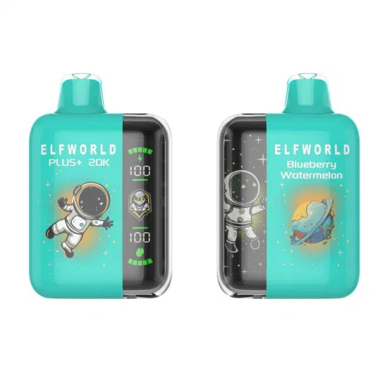 Elf World Plus 20000 Puffs Animated Screen Disposable Vape 2% 20mg Nic and 5% 50mg Nic