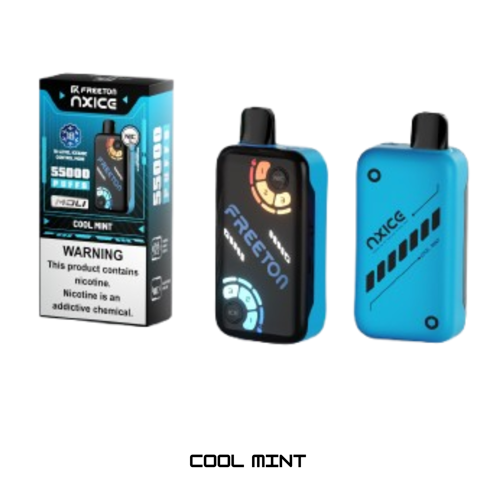 Freeton NXICE 55000 puffs 18-level Nicotine and Ice Control disposable vape 2% 20mg NIC