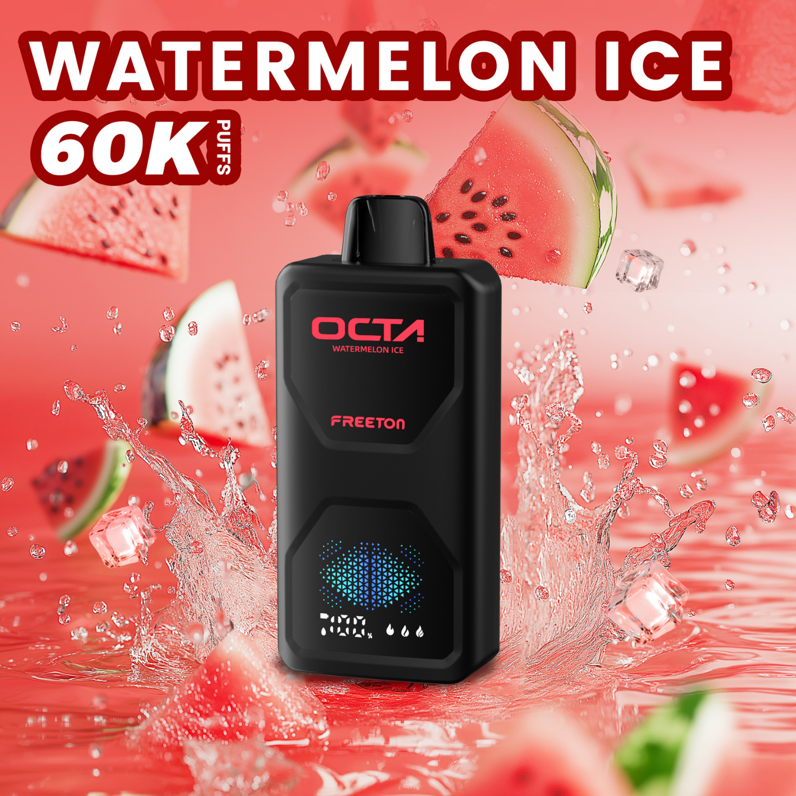 Freeton OCTA 60000 Puffs, 3 Power Modes, LED Display Disposable Vape 2% 20mg and 5% 50mg NIC