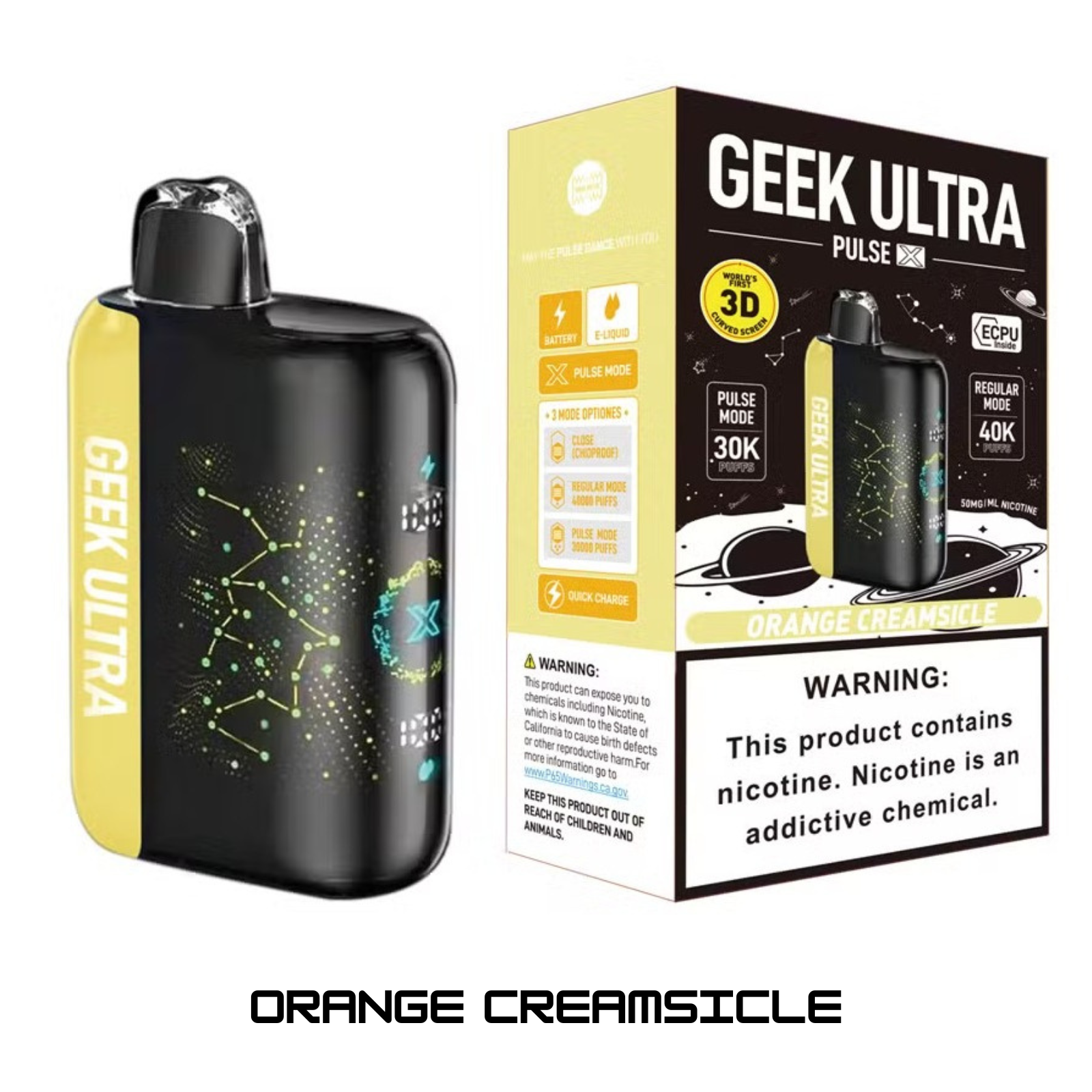 Geek Ultra Pulse X 40000 Puffs Disposable Vape 5% 50mg NIC