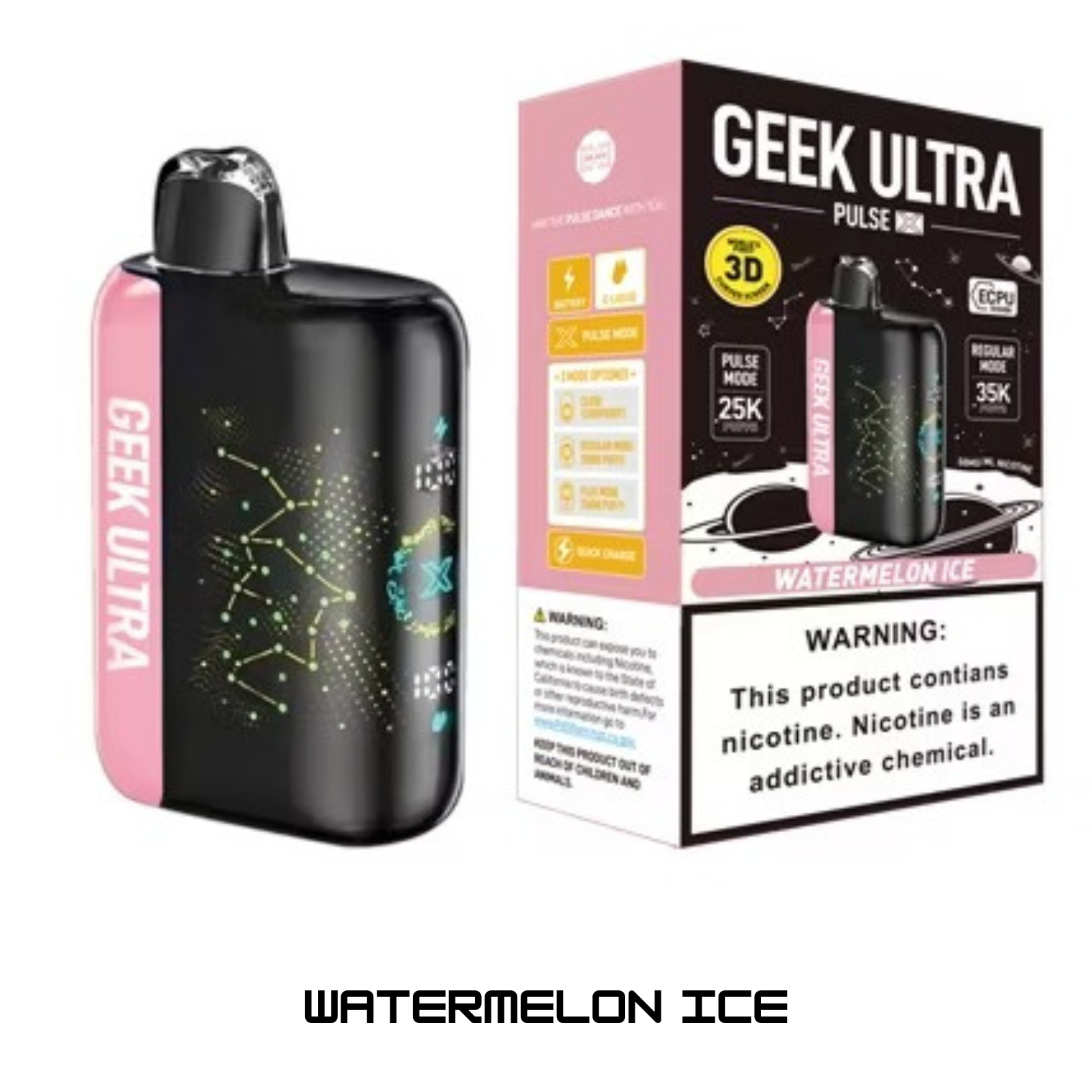 Geek Ultra Pulse X 40000 Puffs Disposable Vape 5% 50mg NIC