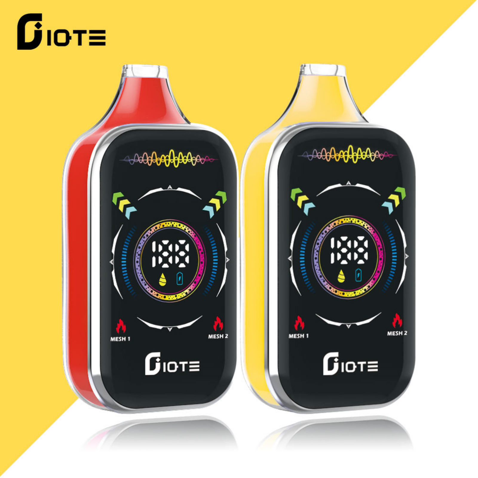 IQTE 50000 Puffs Dual Mesh RGB Full-Screen 38ml E-Liquid