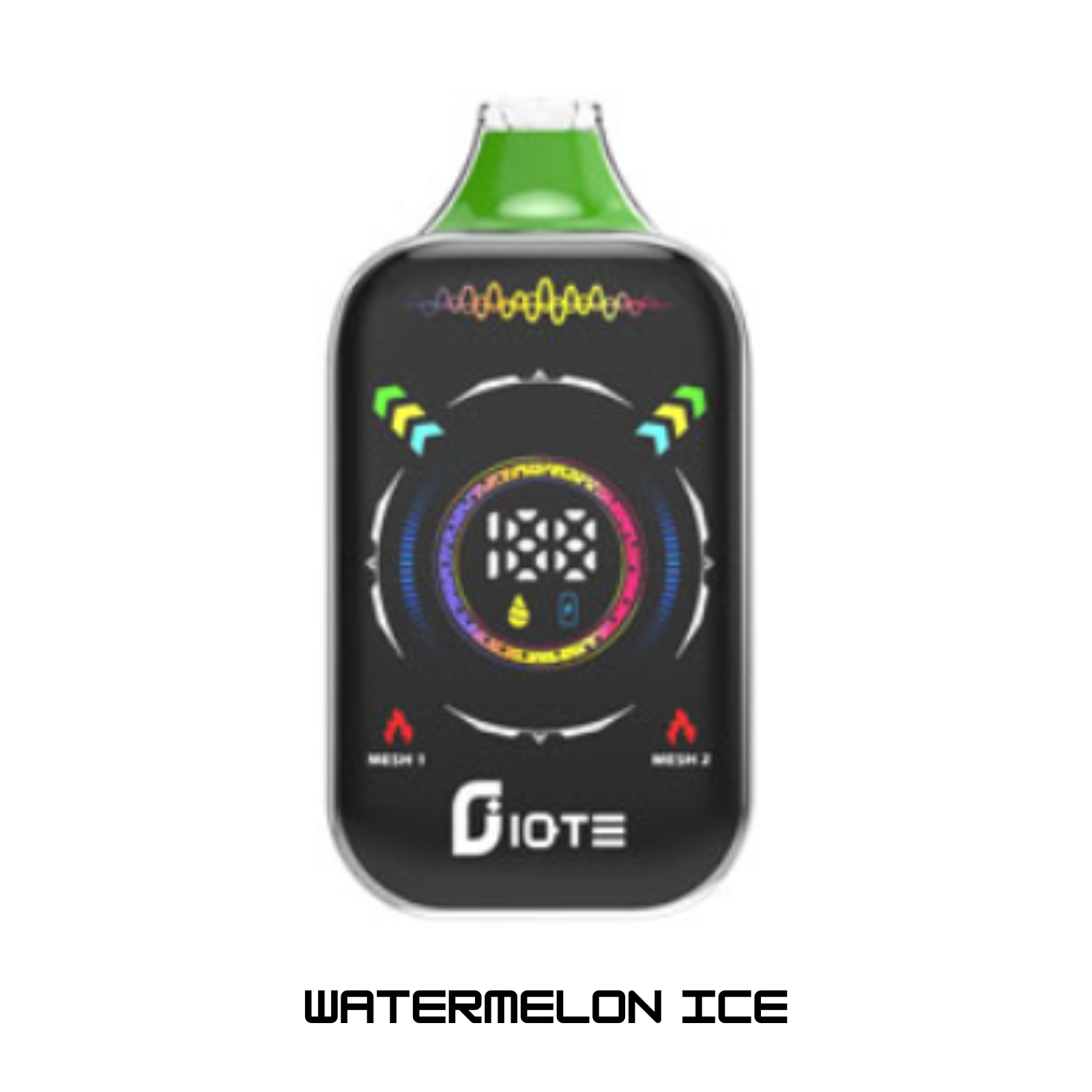 IQTE 50000 Puffs Dual Mesh RGB Full-Screen Disposable Vape 2% 20mg 5% 50mg NIC