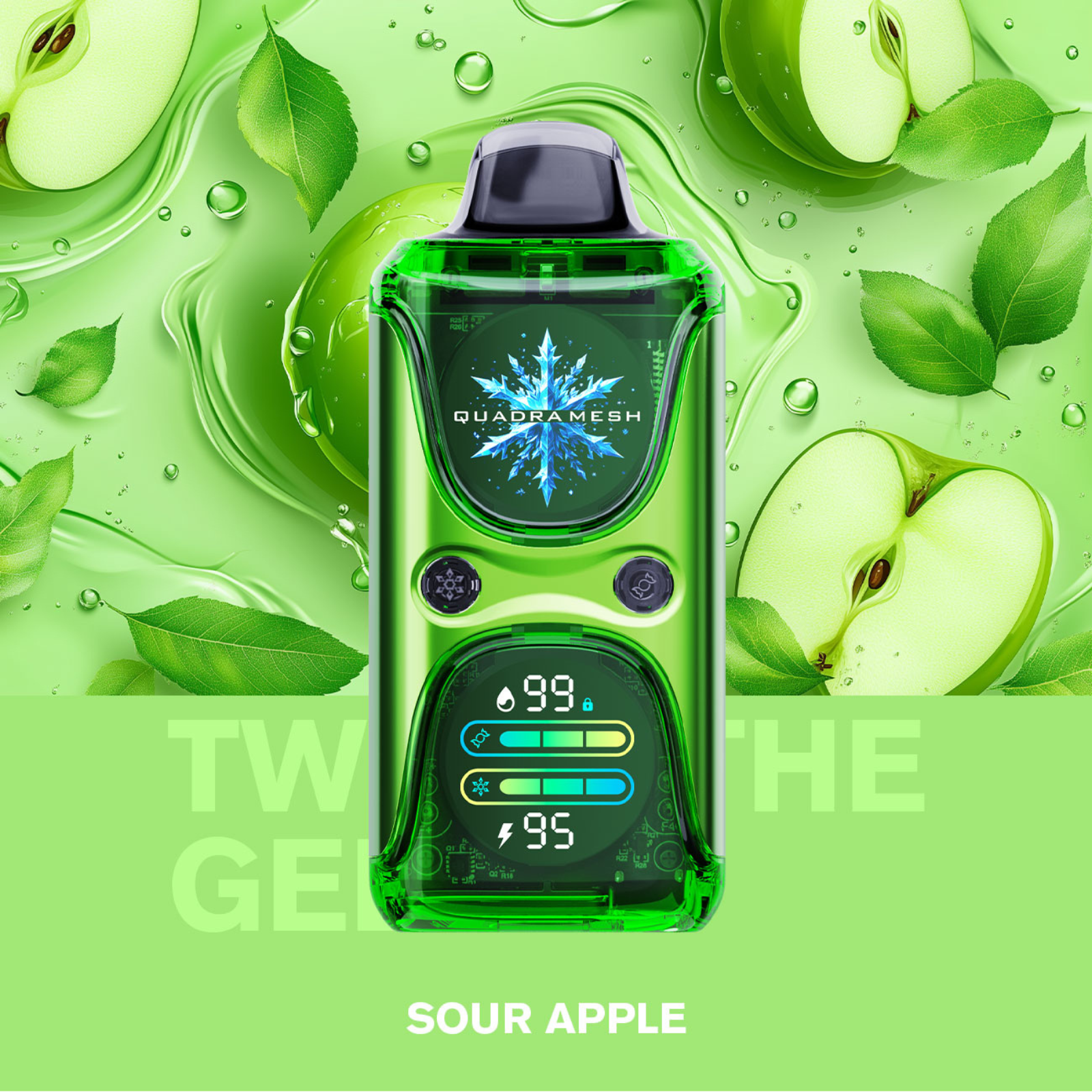 KEYSTONE Tweak Geek 60000 Puffs Adjustable Coolness & Sweetness Quadra Mesh Disposable Vape 5% 50mg NIC