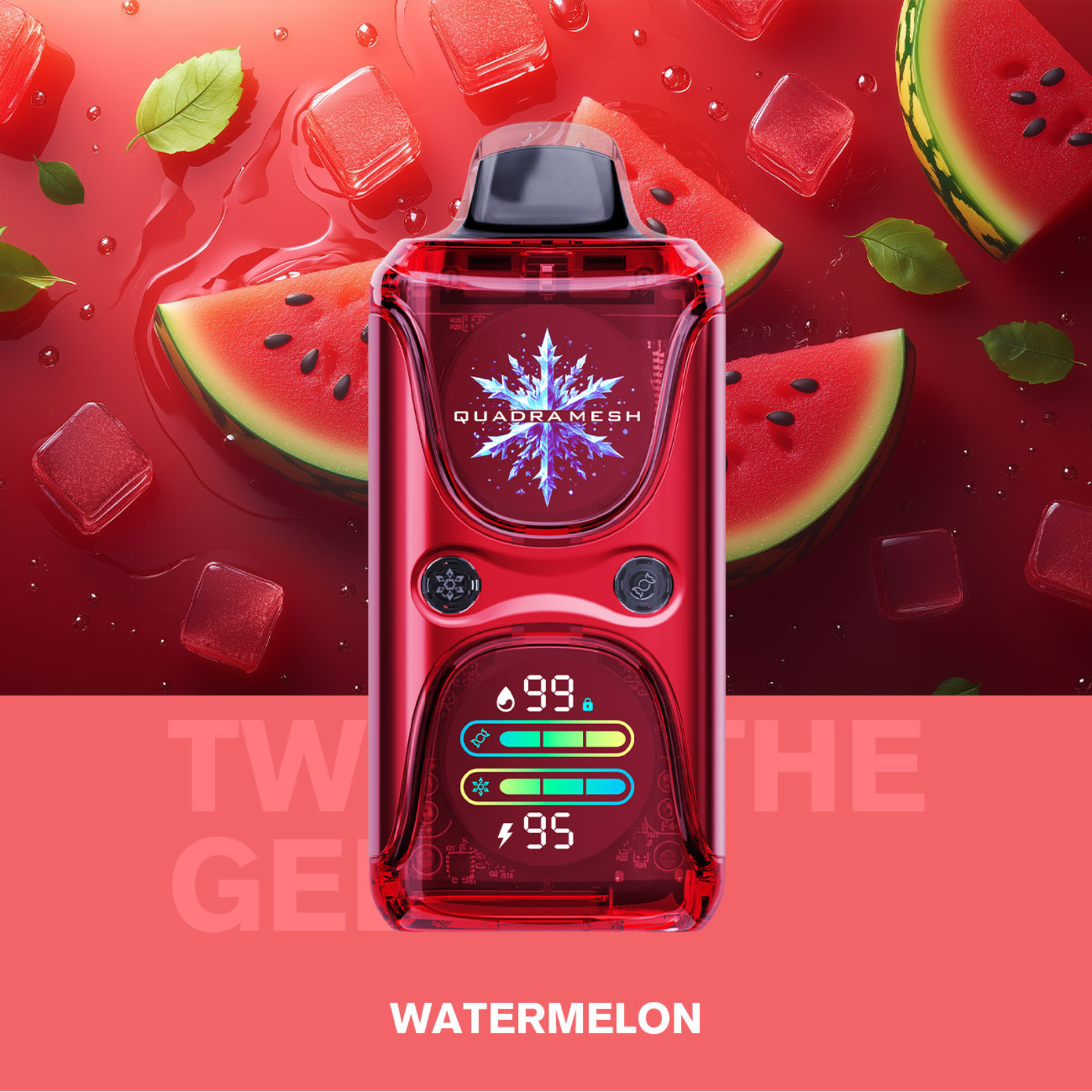 KEYSTONE Tweak Geek 60000 Puffs Adjustable Coolness & Sweetness Quadra Mesh Disposable Vape 5% 50mg NIC