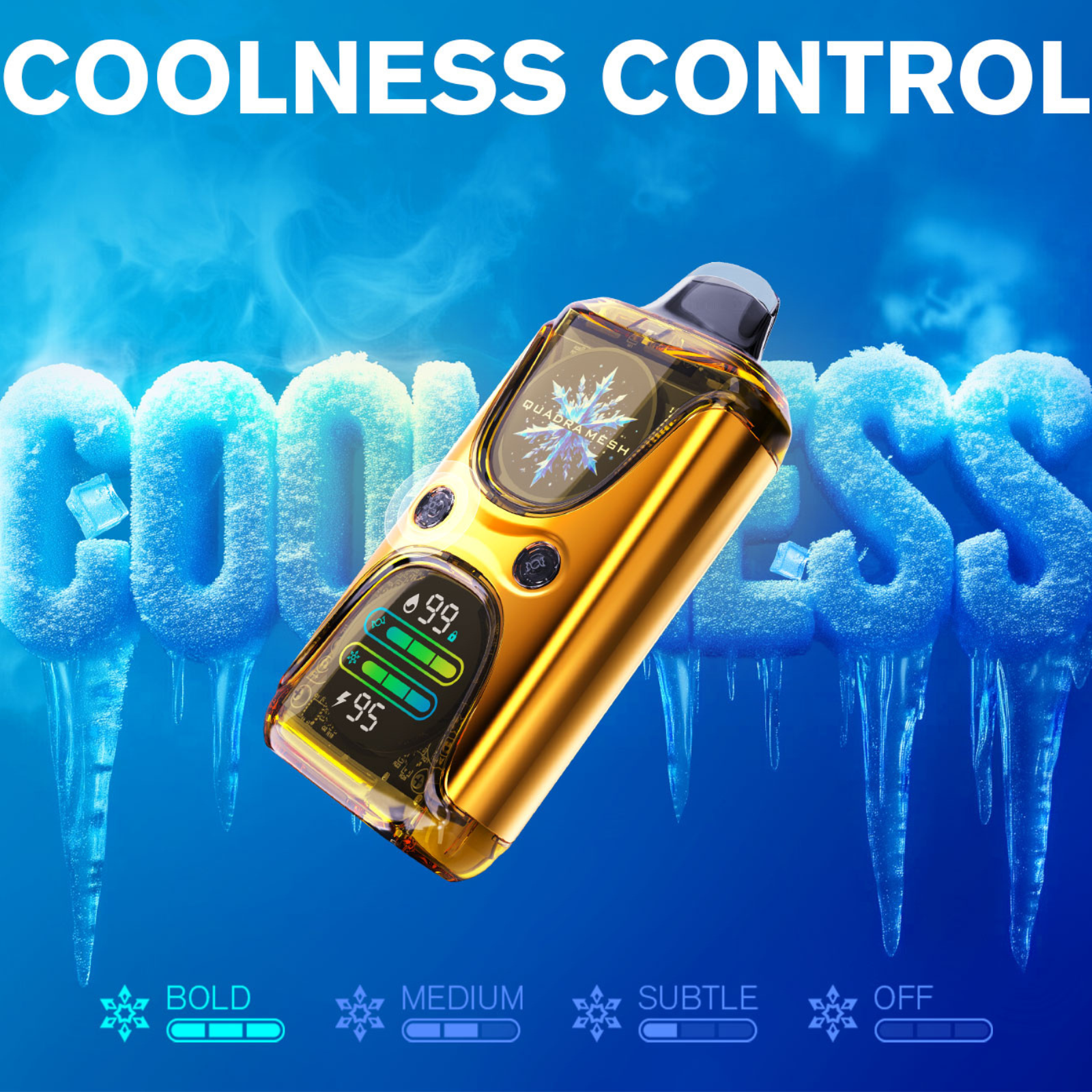 KEYSTONE Tweak Geek 60000 Puffs Adjustable Coolness & Sweetness Quadra Mesh Disposable Vape 5% 50mg NIC