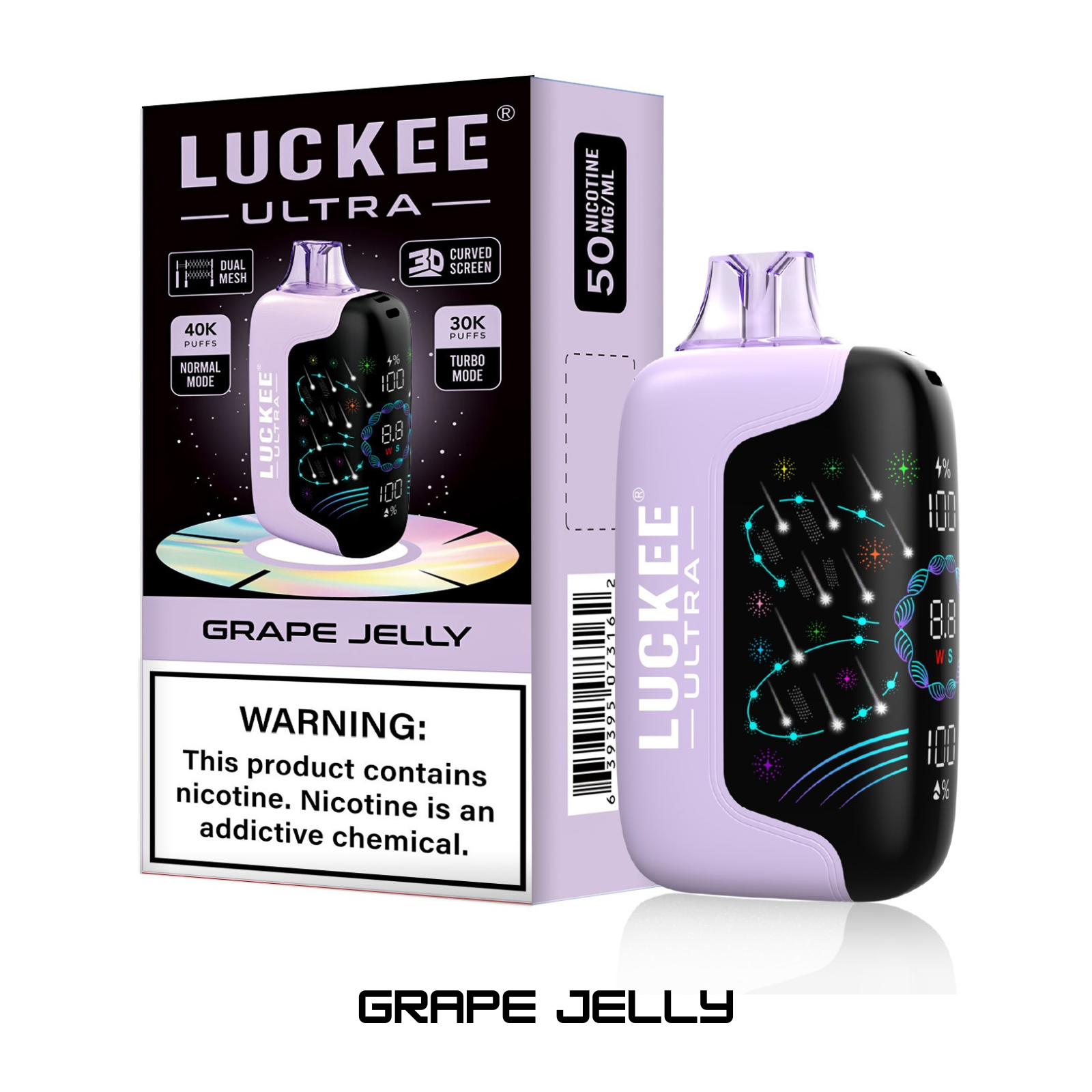 Luckee Ultra 40000K Puffs Disposable Vape Dual Mesh Coil UAE