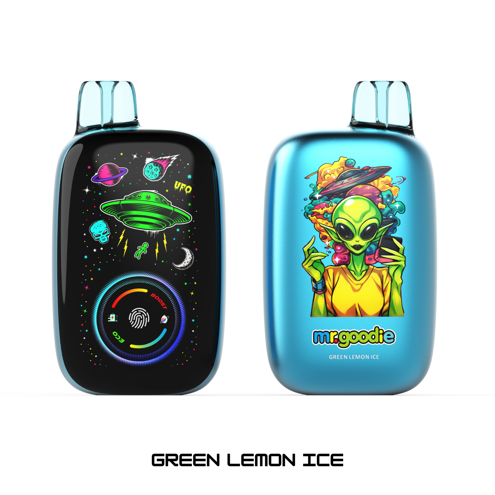 Mr.Goodie 50000 Puffs Adjustable Ice, Mirror Display Dual Mode Disposable Vape 5% 50mg NIC