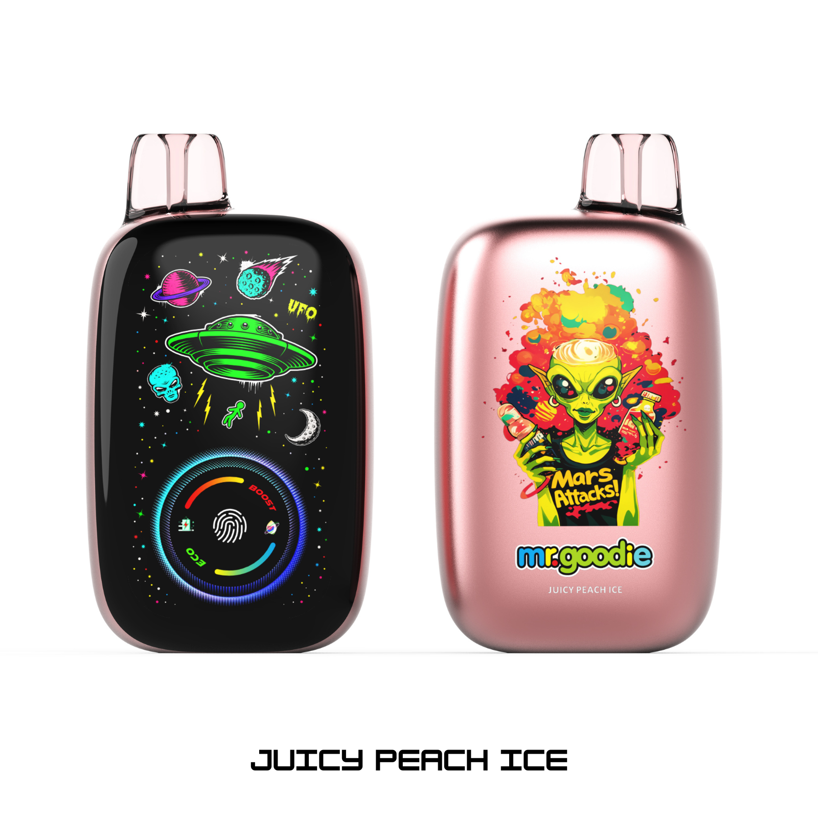Mr.Goodie 50000 Puffs Adjustable Ice, Mirror Display Dual Mode Disposable Vape 5% 50mg NIC