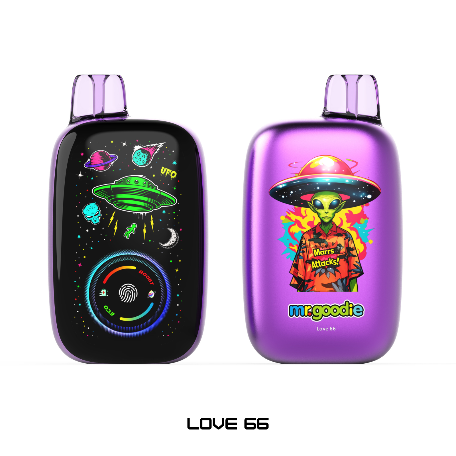 Mr.Goodie 50000 Puffs Adjustable Ice, Mirror Display Dual Mode Disposable Vape 5% 50mg NIC