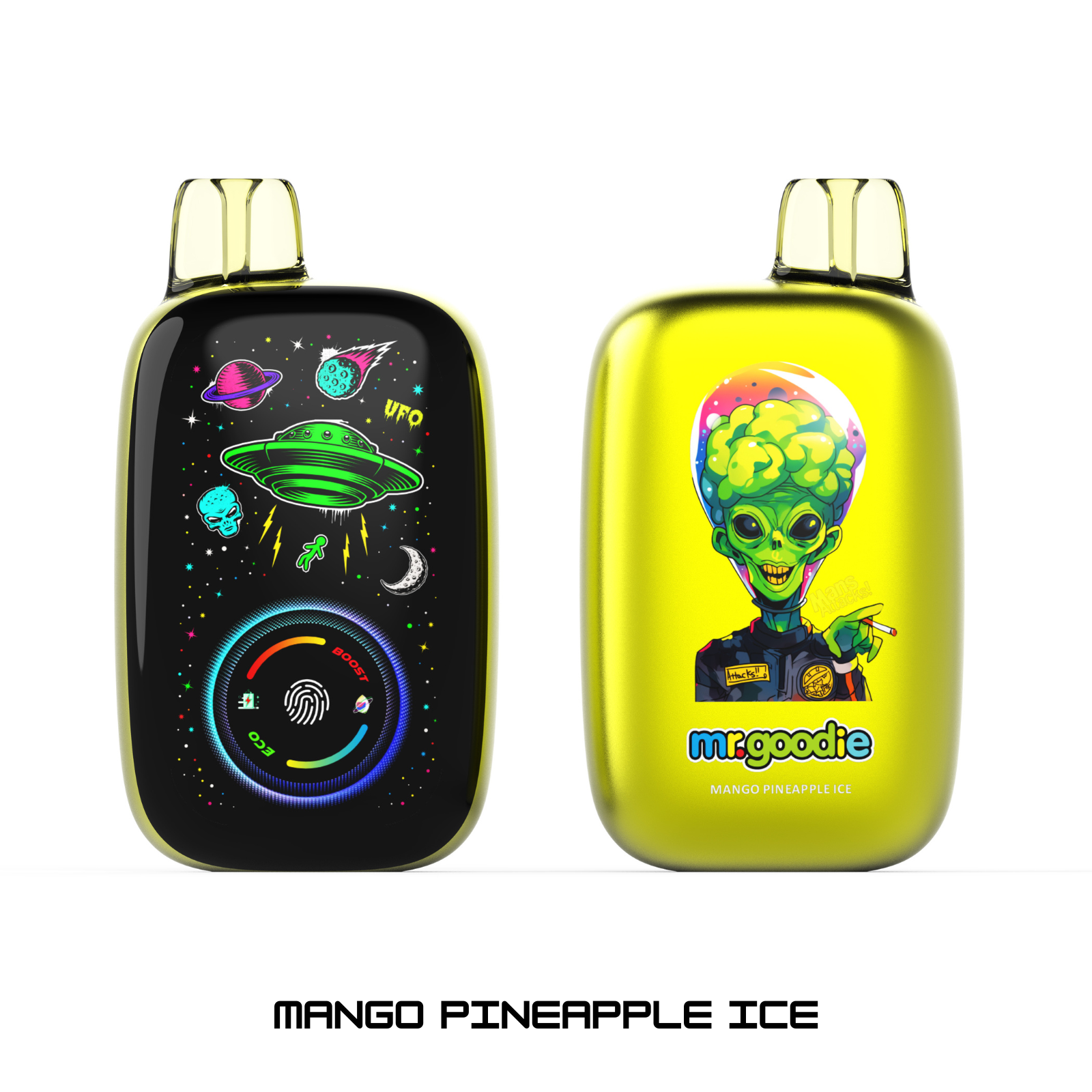 Mr.Goodie 50000 Puffs Adjustable Ice, Mirror Display Dual Mode Disposable Vape 5% 50mg NIC