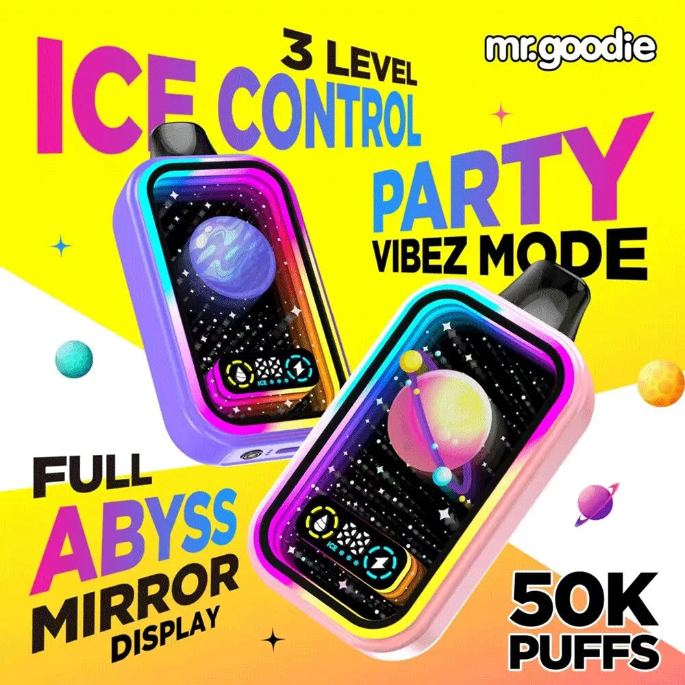 Mr.Goodie Abyss Mirror Ice Control 50000 Puffs Disposable Vape 5% 50mg NIC