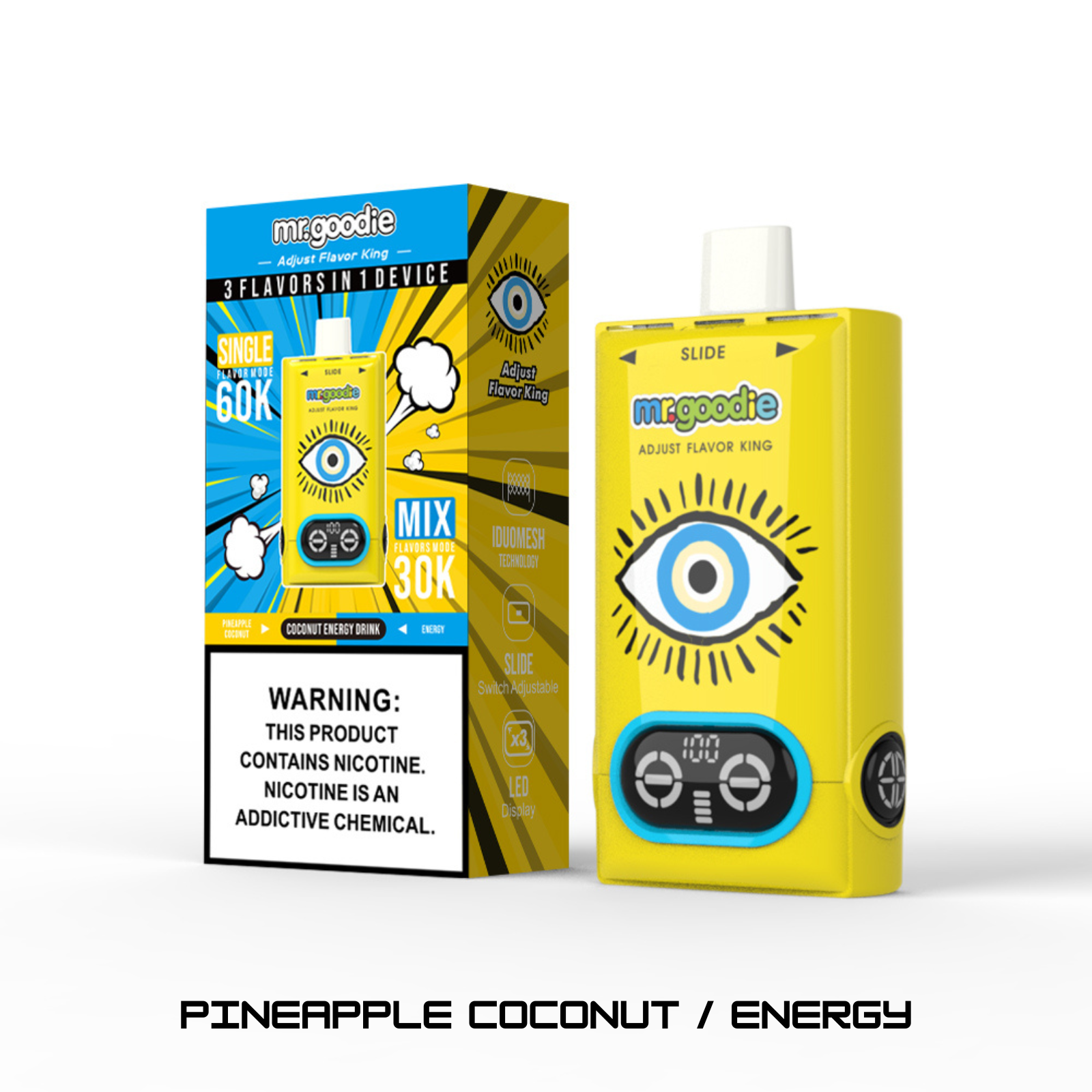 Mr.Goodie Adjust Flavor King 2-in-1 60000 Puffs Disposable Vape 5% 50mg NIC