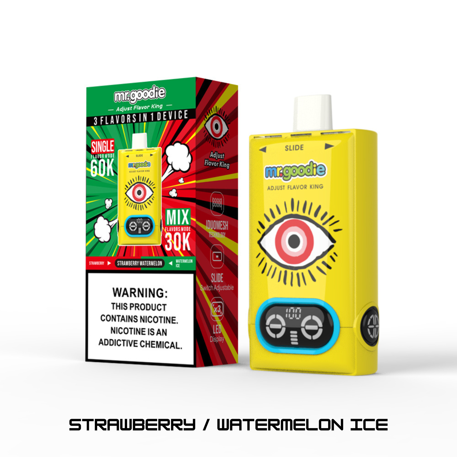 Mr.Goodie Adjust Flavor King 2-in-1 60000 Puffs Disposable Vape 5% 50mg NIC