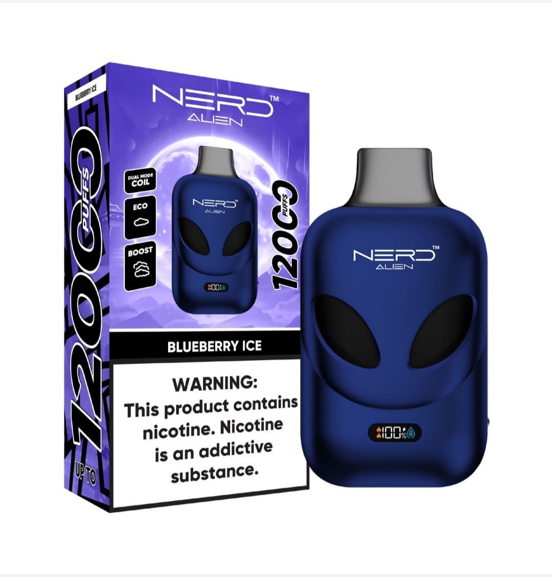 NERD Alien 12000 Puffs Disposable Vape 2% 20mg Nic