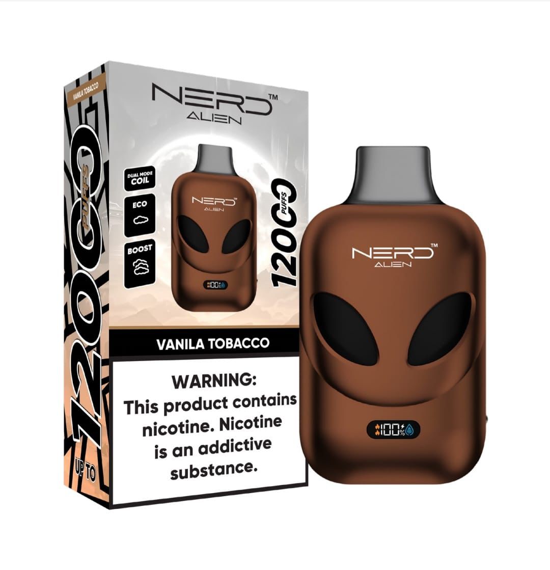 NERD Alien 12000 Puffs Disposable Vape 2% 20mg Nic