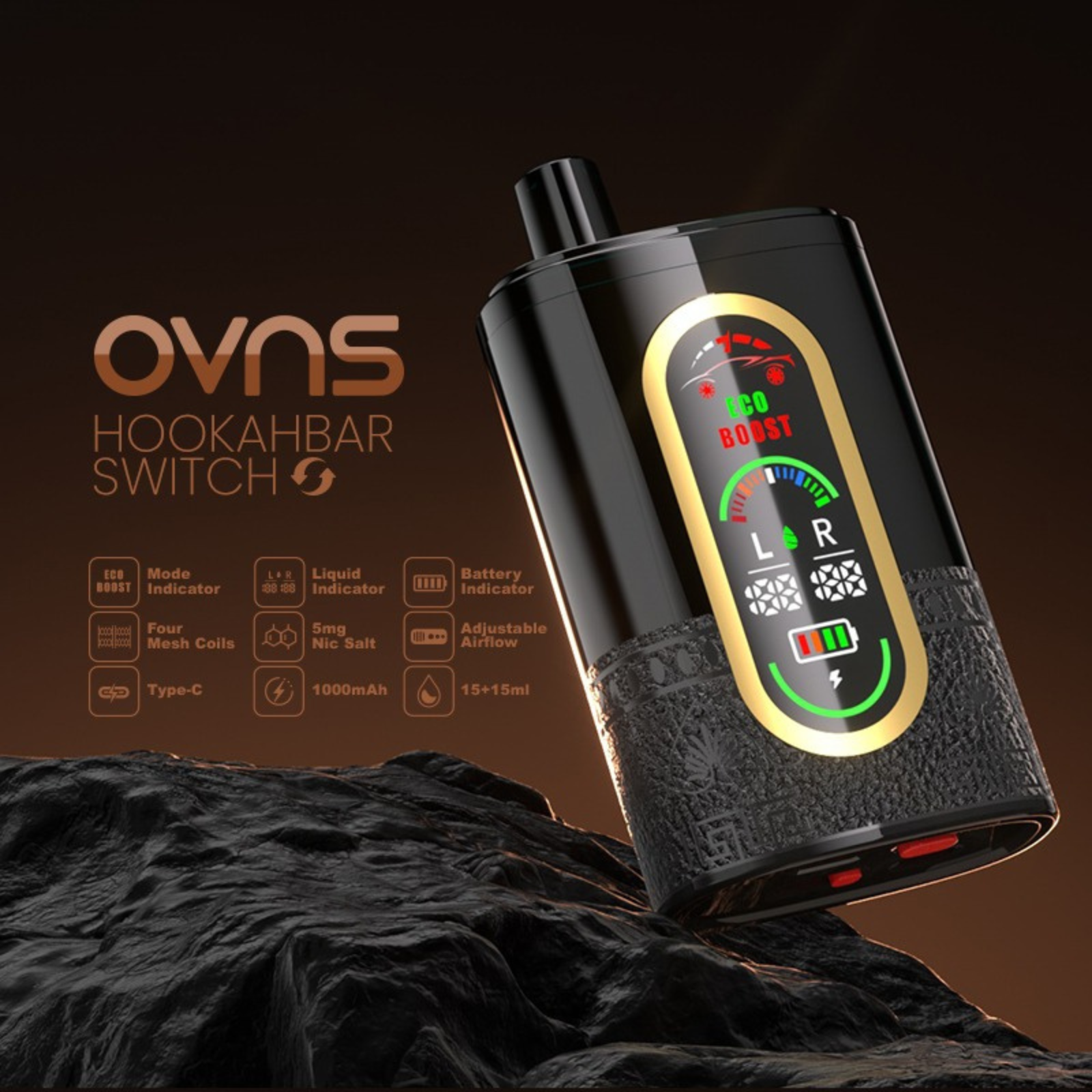 OVNS Hookahbar Switch 2-in-1 Hookah / Shisha Best Online vapes