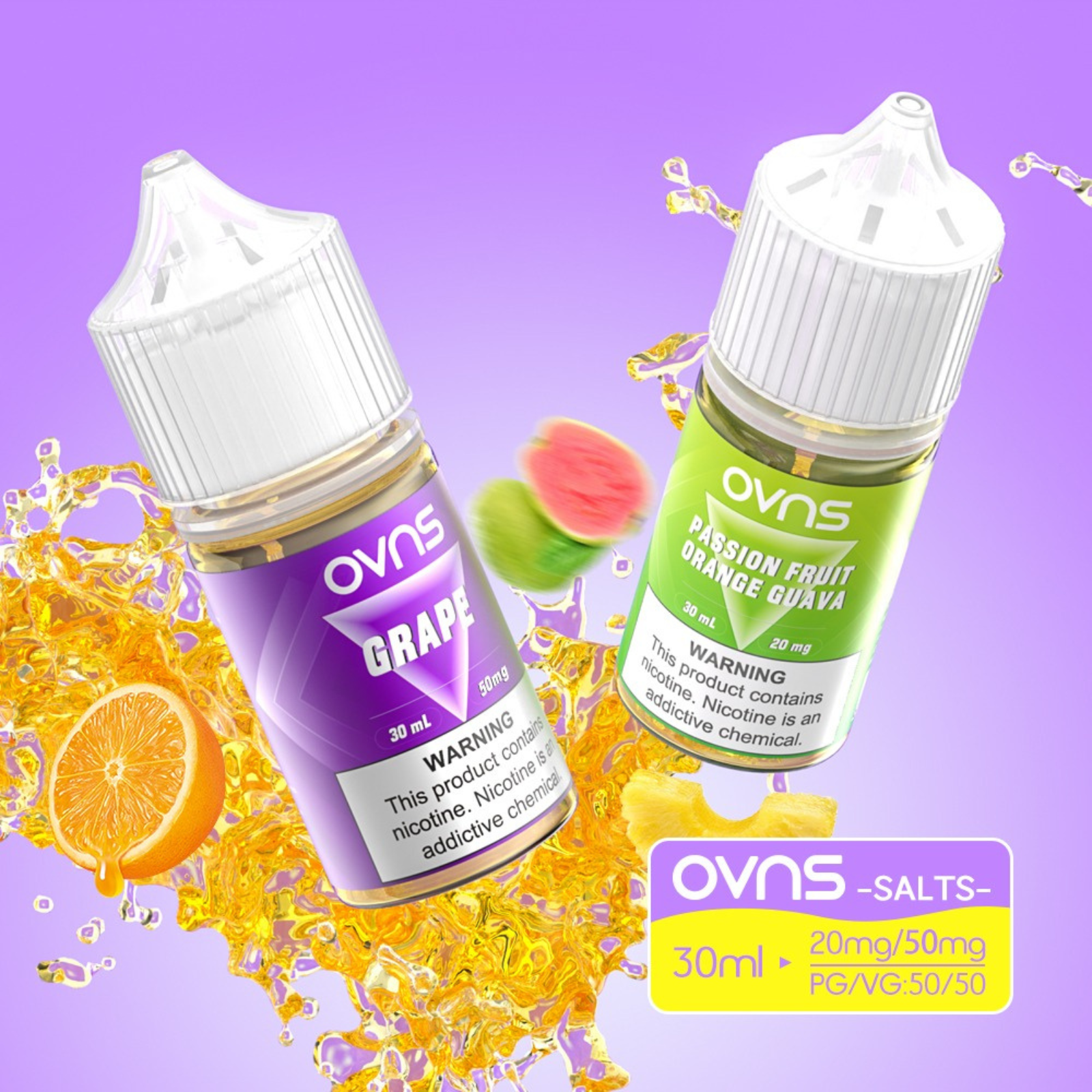 OVNS Juice Salt Nic 30ml, 20mg & 50mg