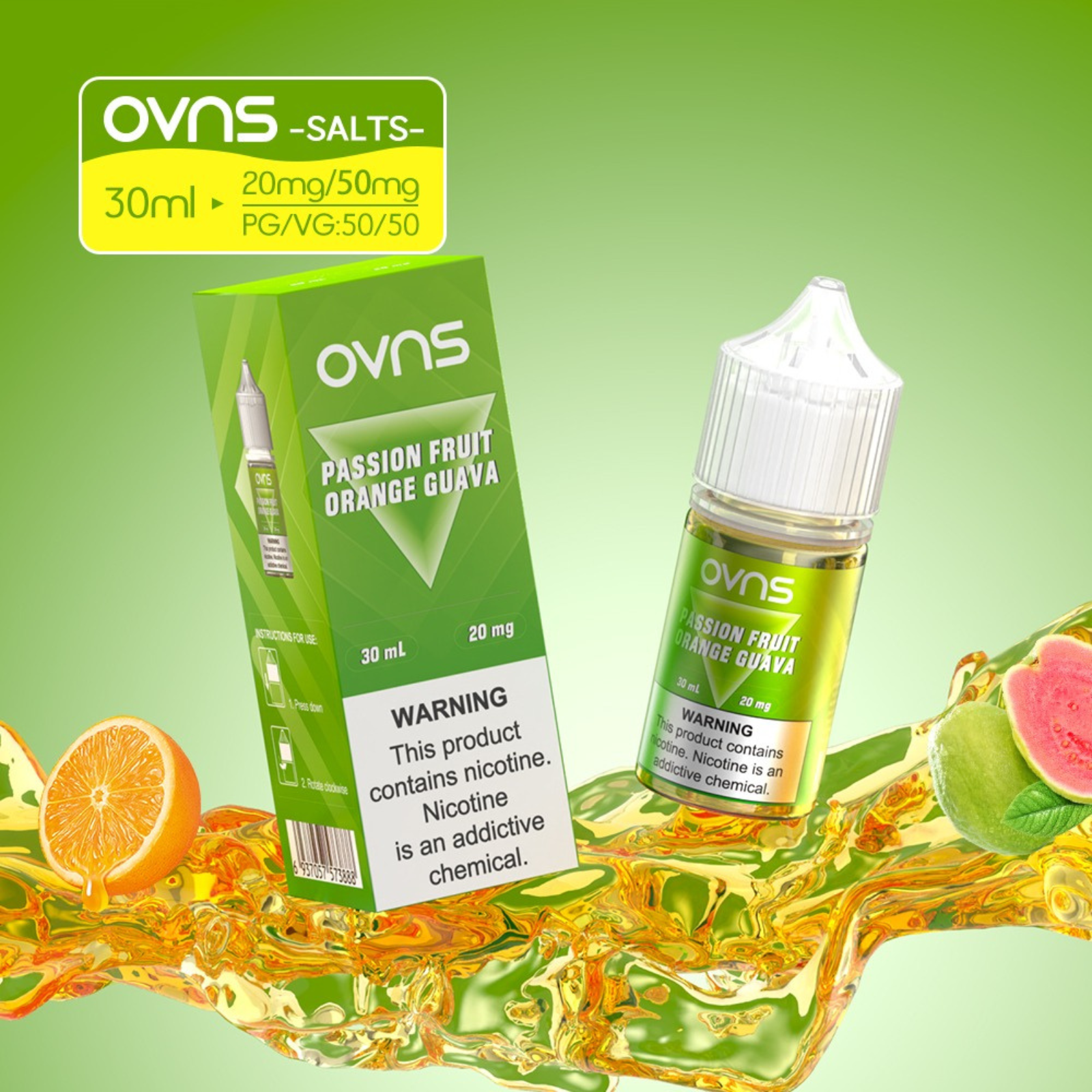 OVNS Juice Salt Nic 30ml, 20mg & 50mg
