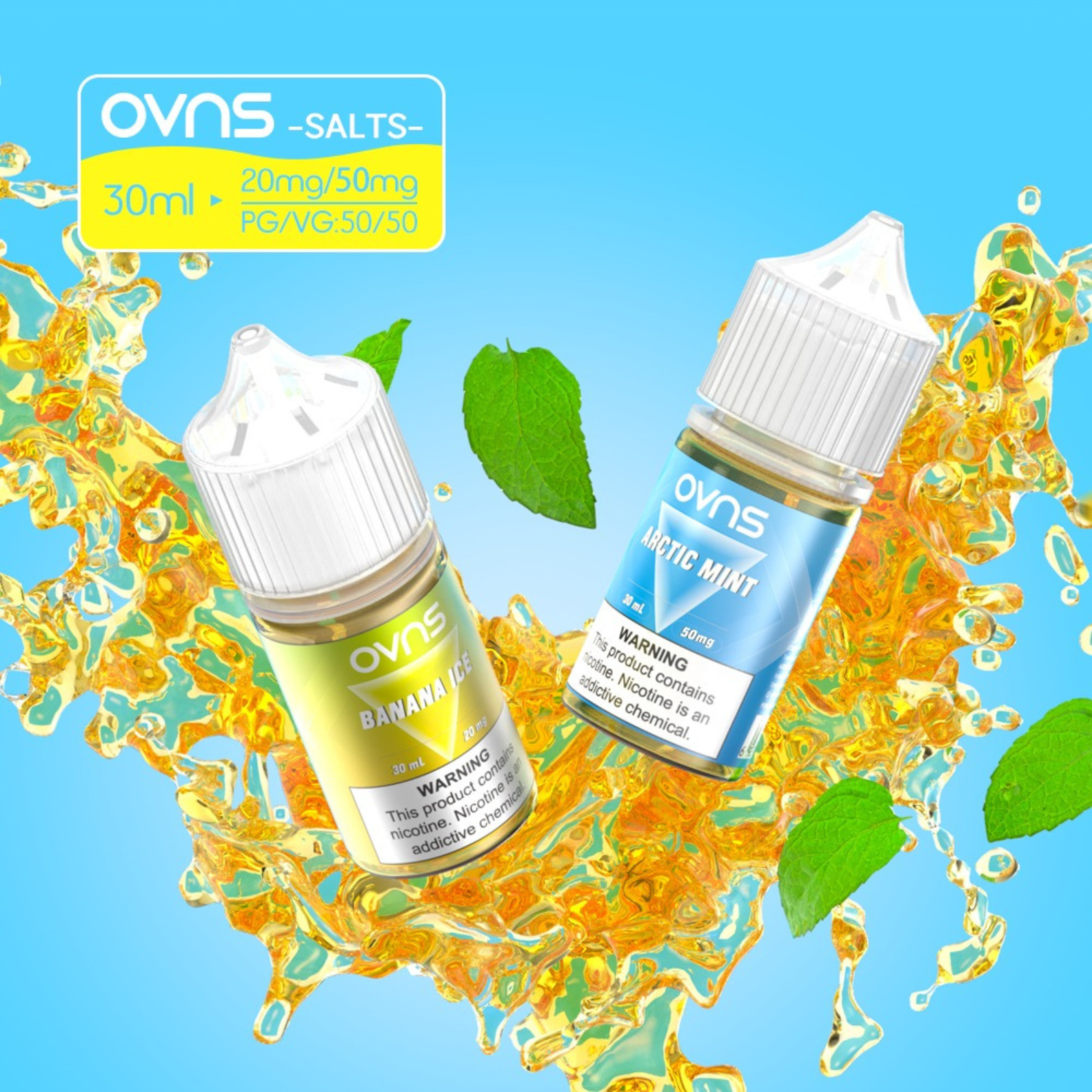 OVNS Juice Salt Nic 30ml, 20mg & 50mg