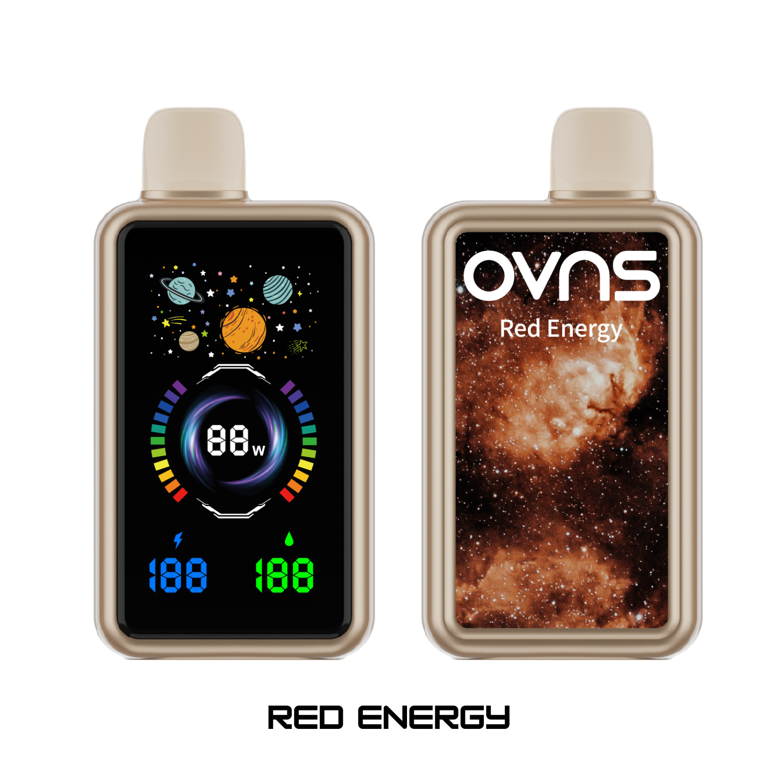 OVNS MESH 30000 Puffs Adjustable Airflow, OLED Screen, Dual Mesh Coil Disposable Vape 5% NIC