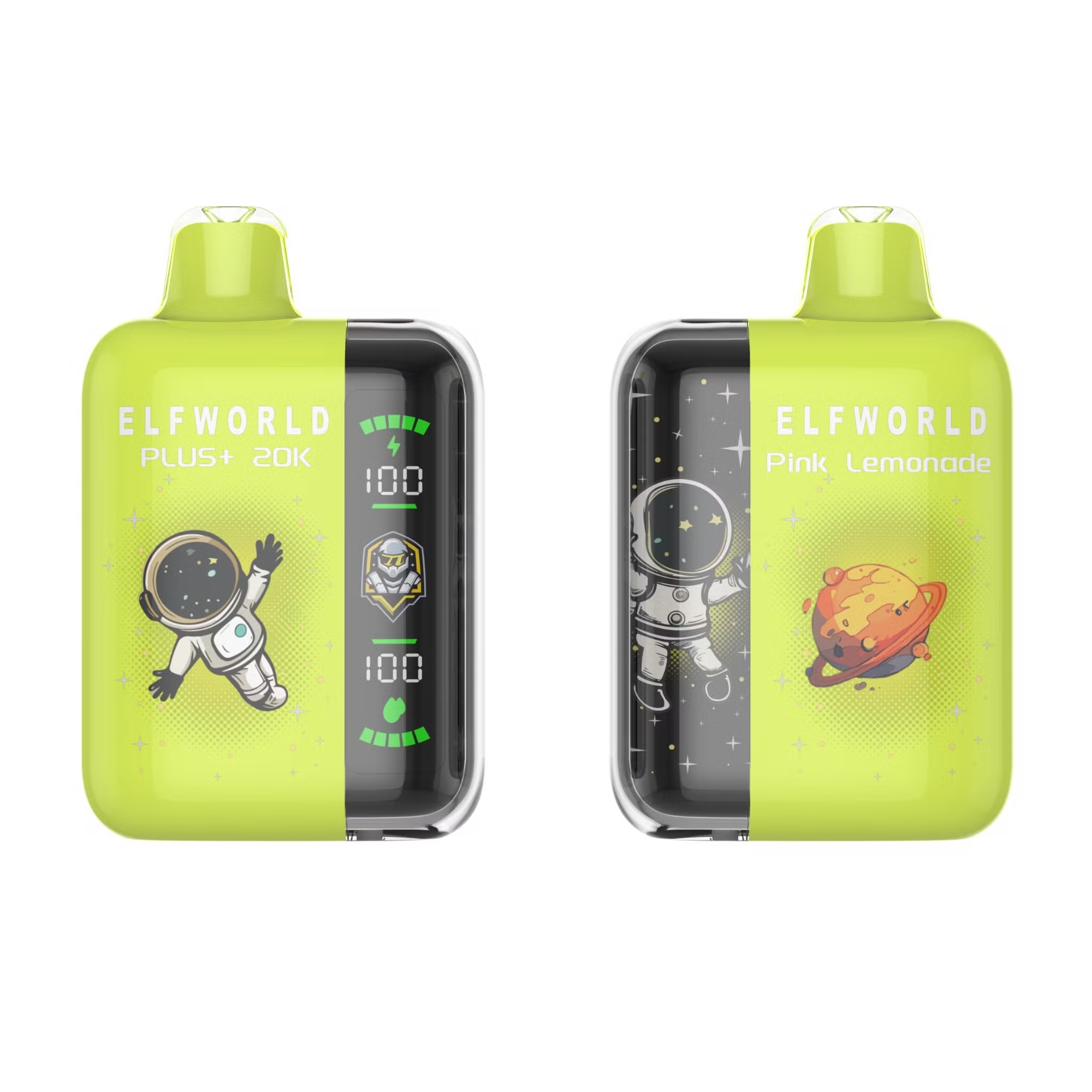 Elf World Plus 20000 Puffs Animated Screen Disposable Vape 2% 20mg Nic and 5% 50mg Nic