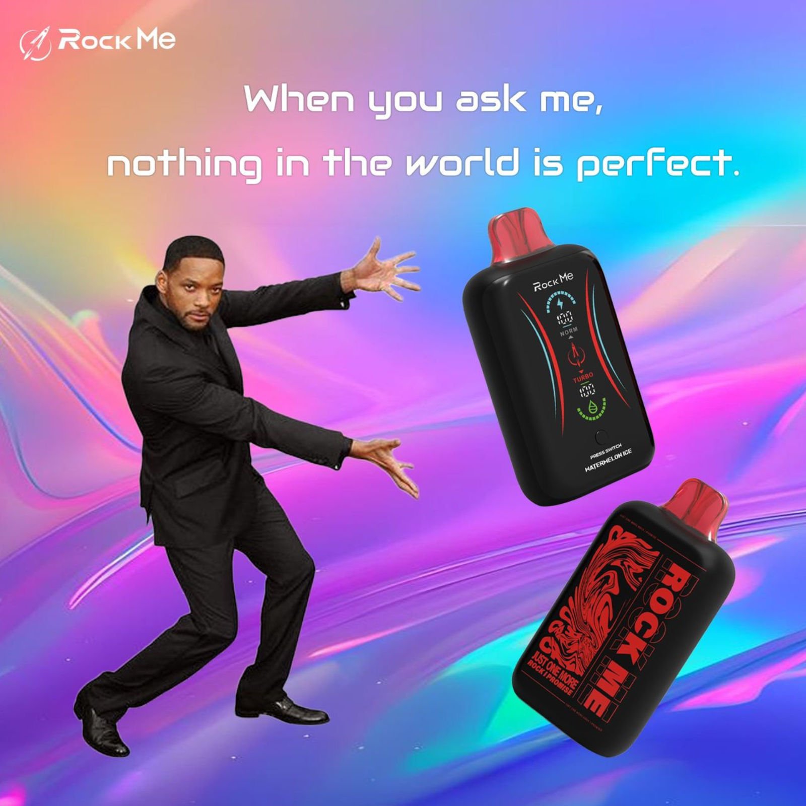 Rock Me 25000 Puffs Disposable Vape Dual Mesh Coil, Airflow Control