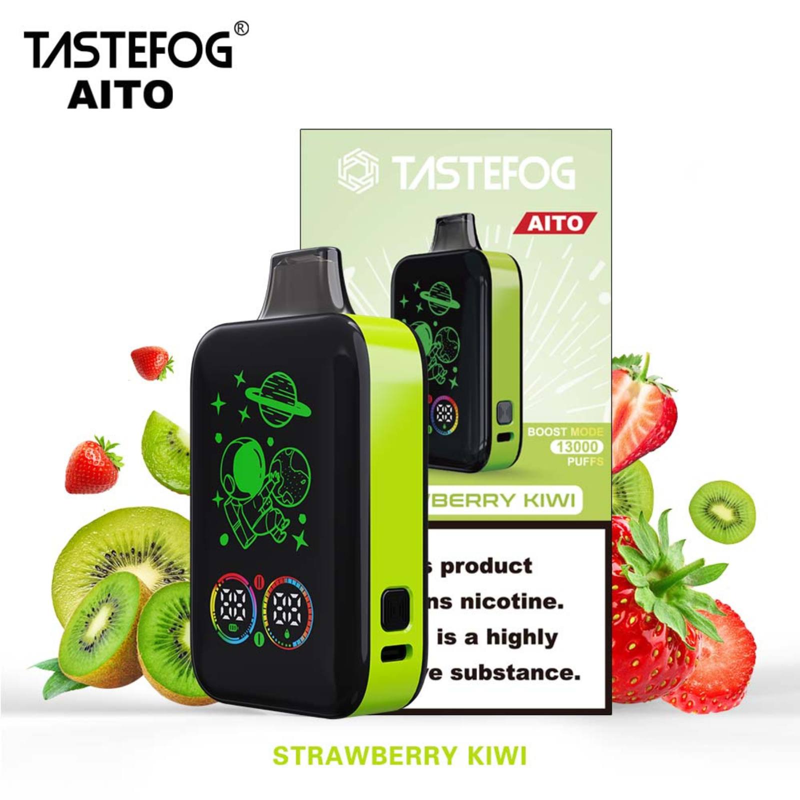 Tastefog AITO 25000 Puffs Smart & Boost Mode Disposable Vape 2% 20mg NIC