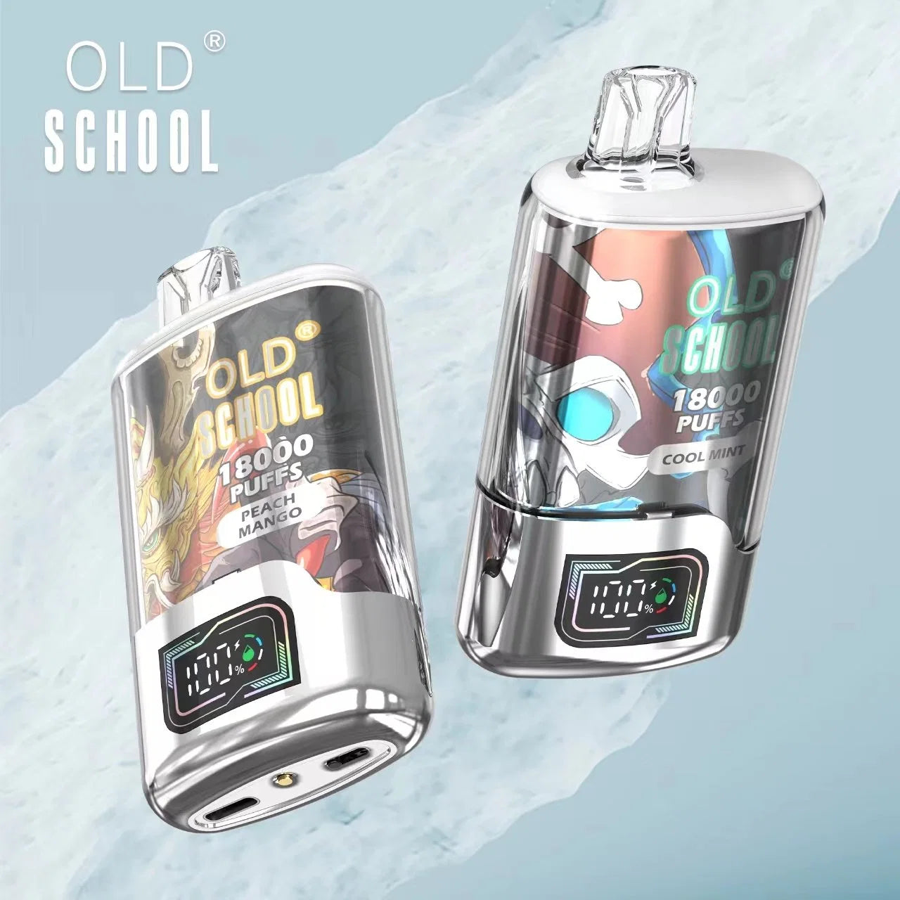 Old School TN 18000 Puffs Disposable Vape 5% 50mg Nic 5 Flavors