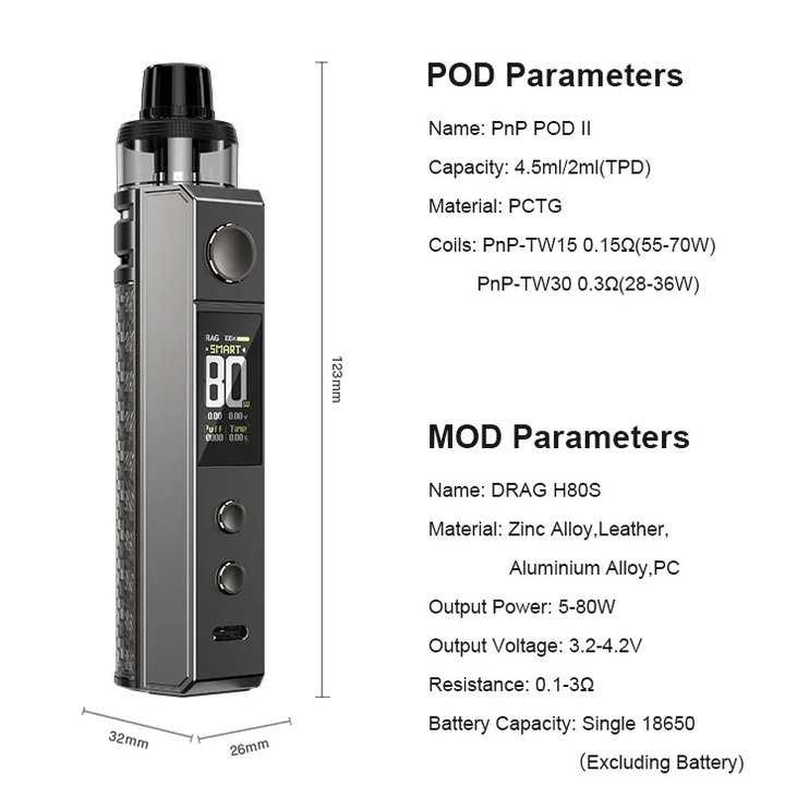 VooPoo Drag H80S Vape Device Kit best in dubai
