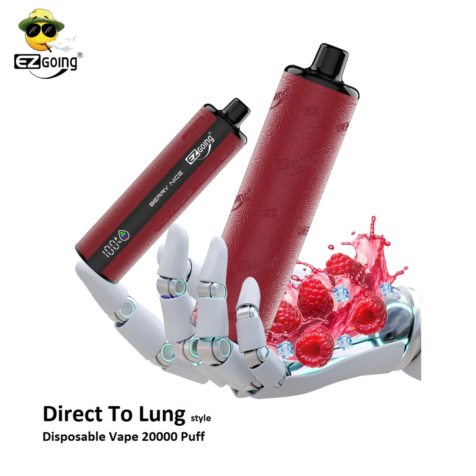 EZ GOING DTL Shisha Hookah 20000 Puffs Adjustable Airflow Disposable Vape 0.5% 5mg NIC
