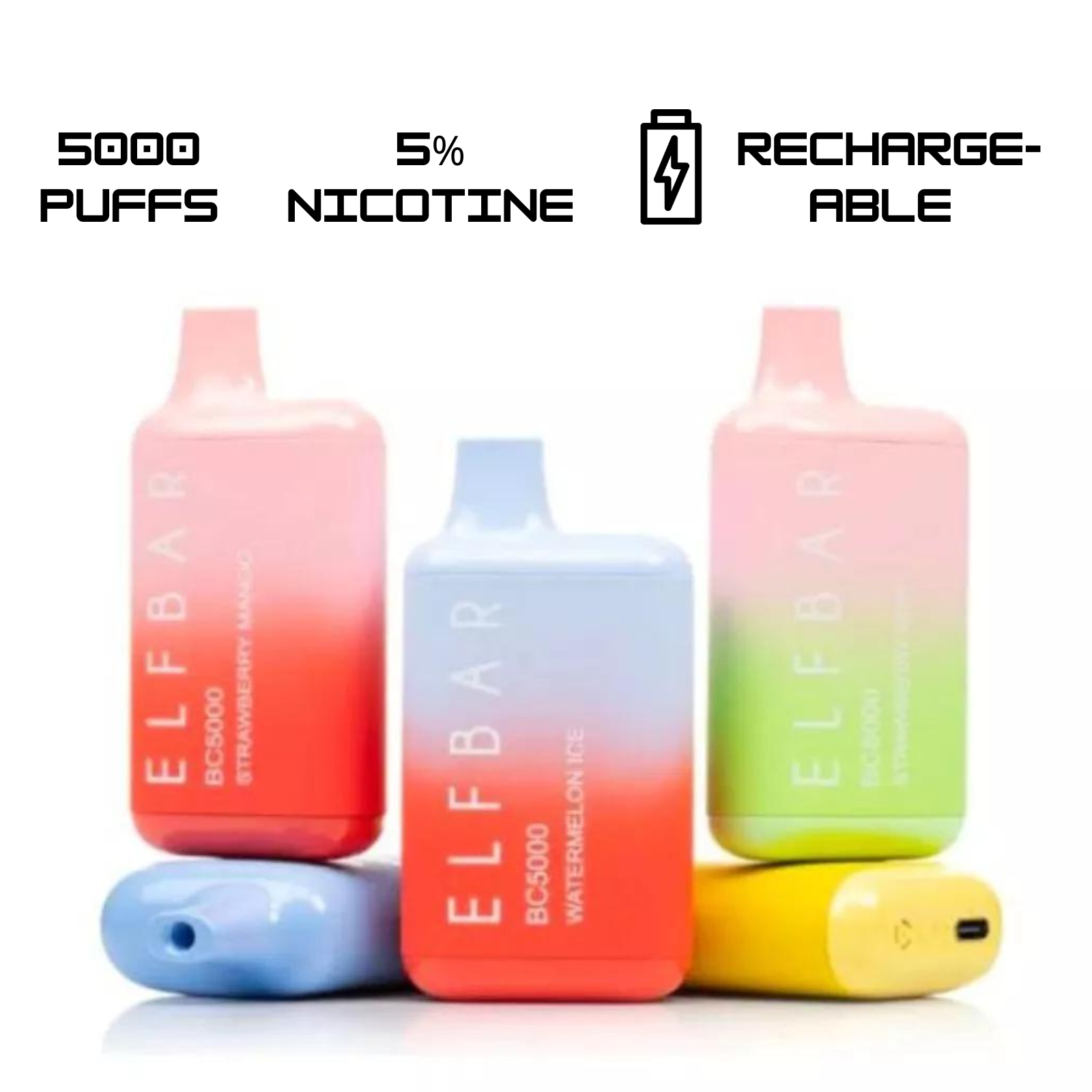Elf Bar BC5000 Disposable Vape 5000 Puffs 5% 50mg Nic