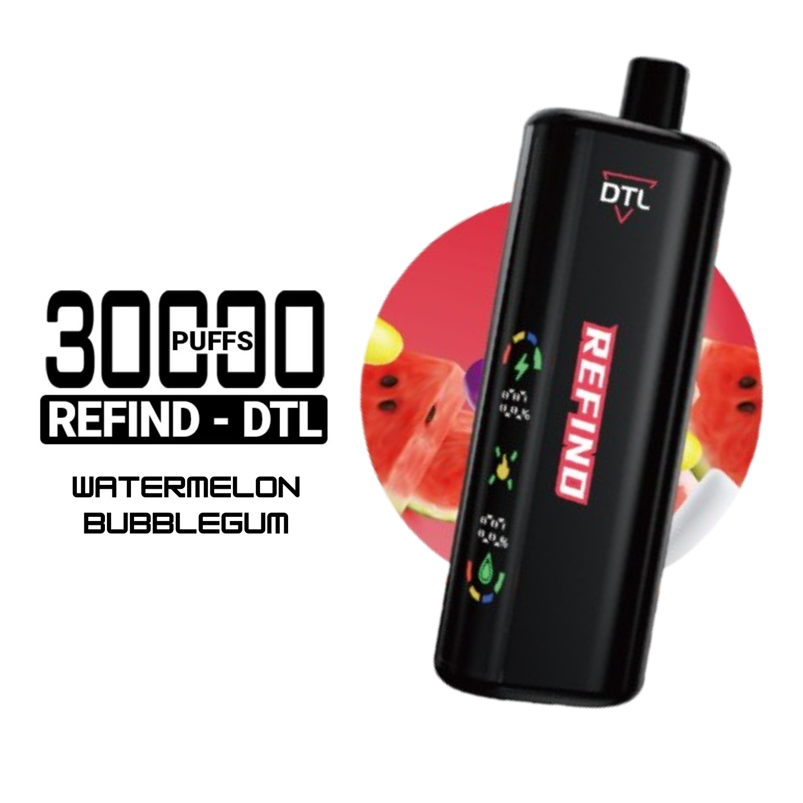 Flavor King Refind DTL Shisha Hookah 30000 Puffs Adjustable Airflow Disposable Vape 0.5% 5mg NIC