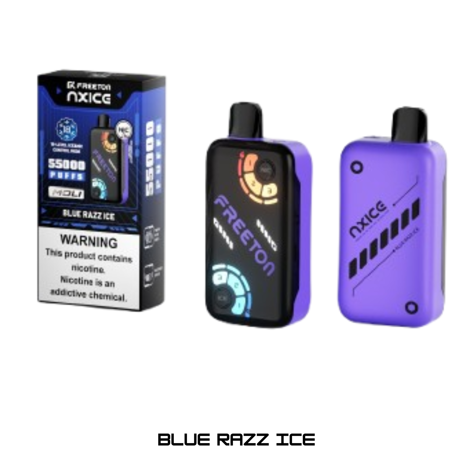 Freeton NXICE 55000 puffs 18-level Nicotine and Ice Control disposable vape 2% 20mg NIC