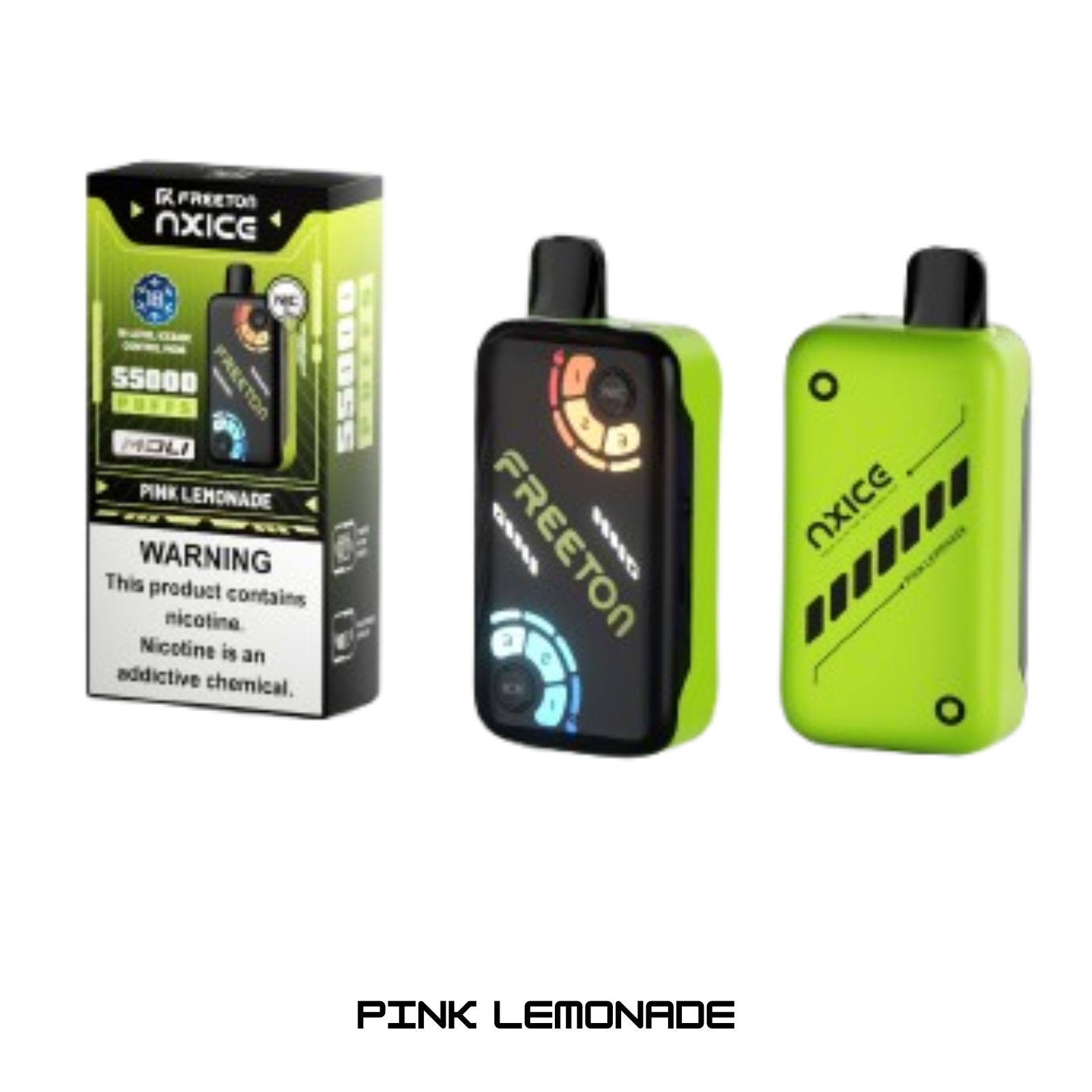 Freeton NXICE 55000 puffs 18-level Nicotine and Ice Control disposable vape 2% 20mg NIC