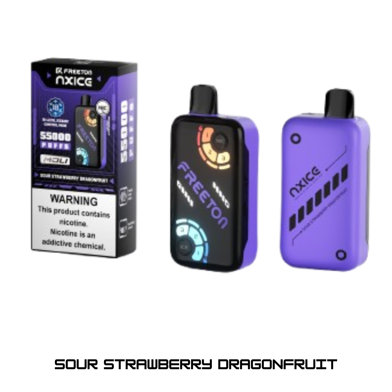 Freeton NXICE 55000 puffs 18-level Nicotine and Ice Control disposable vape 2% 20mg NIC