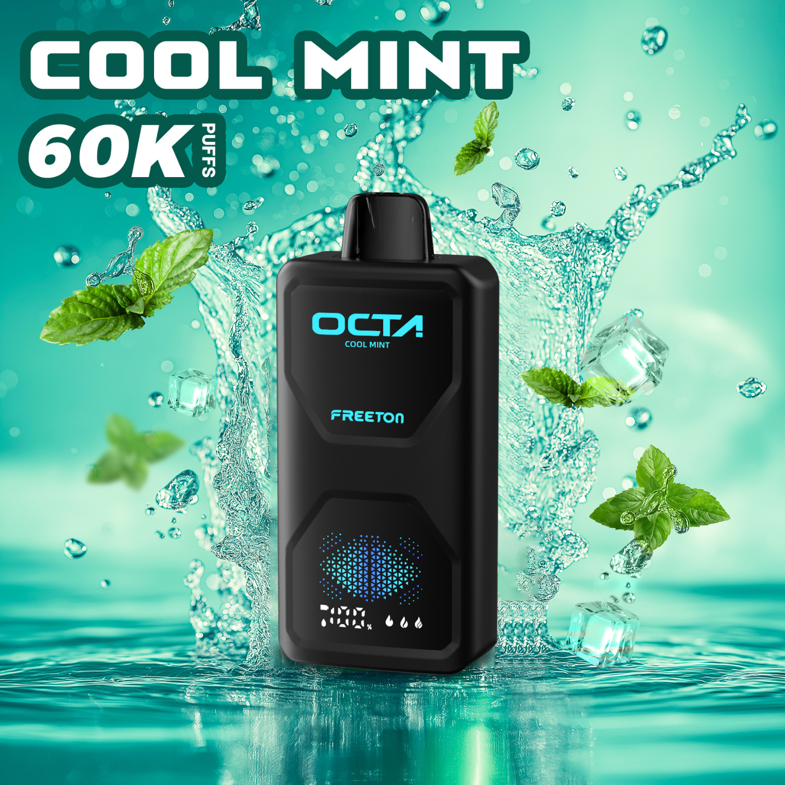 Freeton OCTA 60000 Puffs, 3 Power Modes, LED Display Disposable Vape 2% 20mg and 5% 50mg NIC