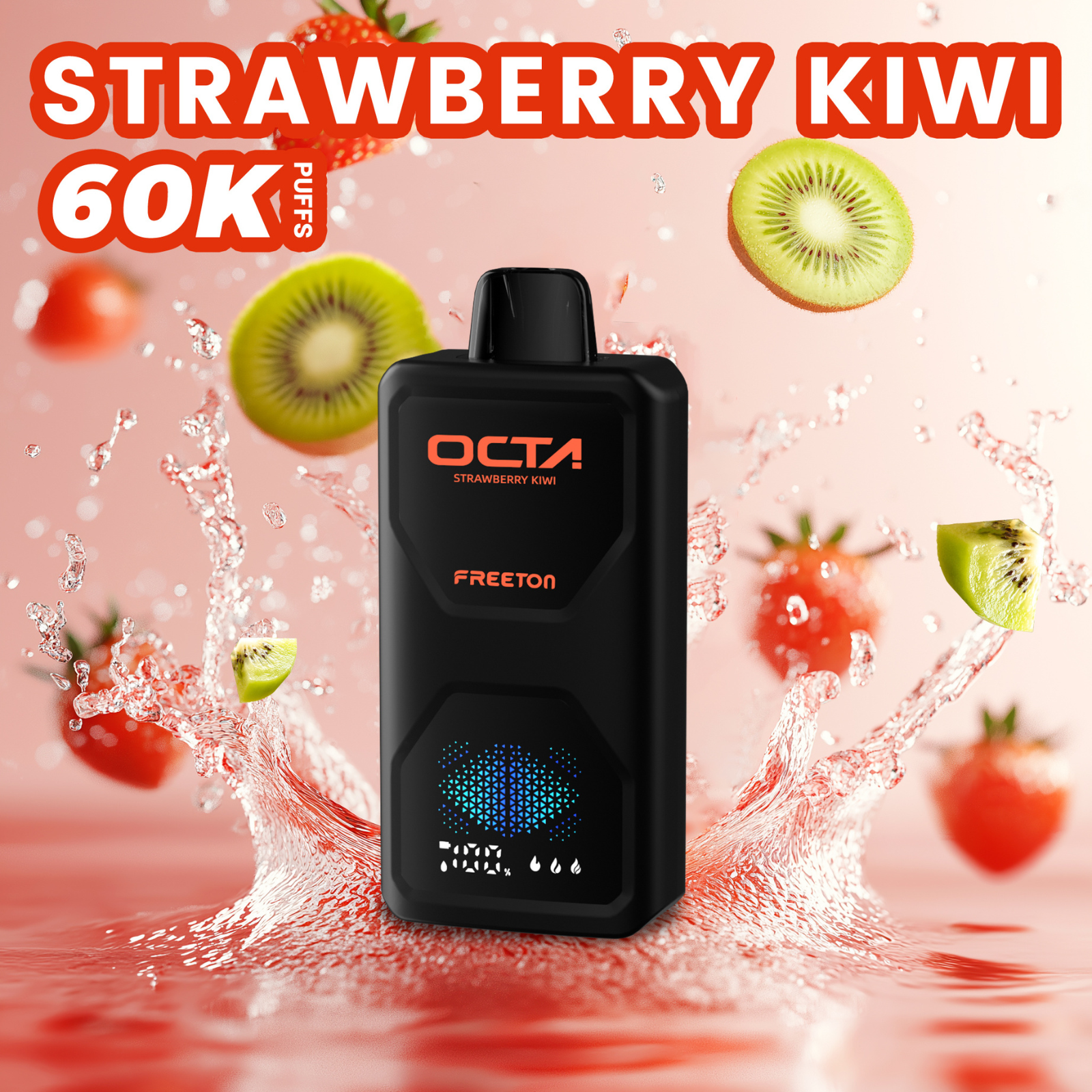 Freeton OCTA 60000 Puffs, 3 Power Modes, LED Display Disposable Vape 2% 20mg and 5% 50mg NIC