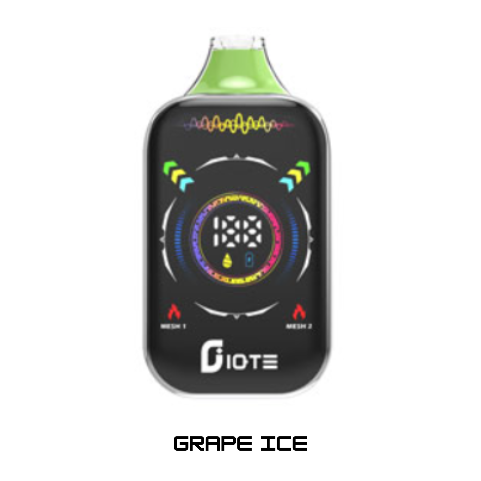IQTE 50000 Puffs Dual Mesh RGB Full-Screen Disposable Vape 5% 50mg NIC